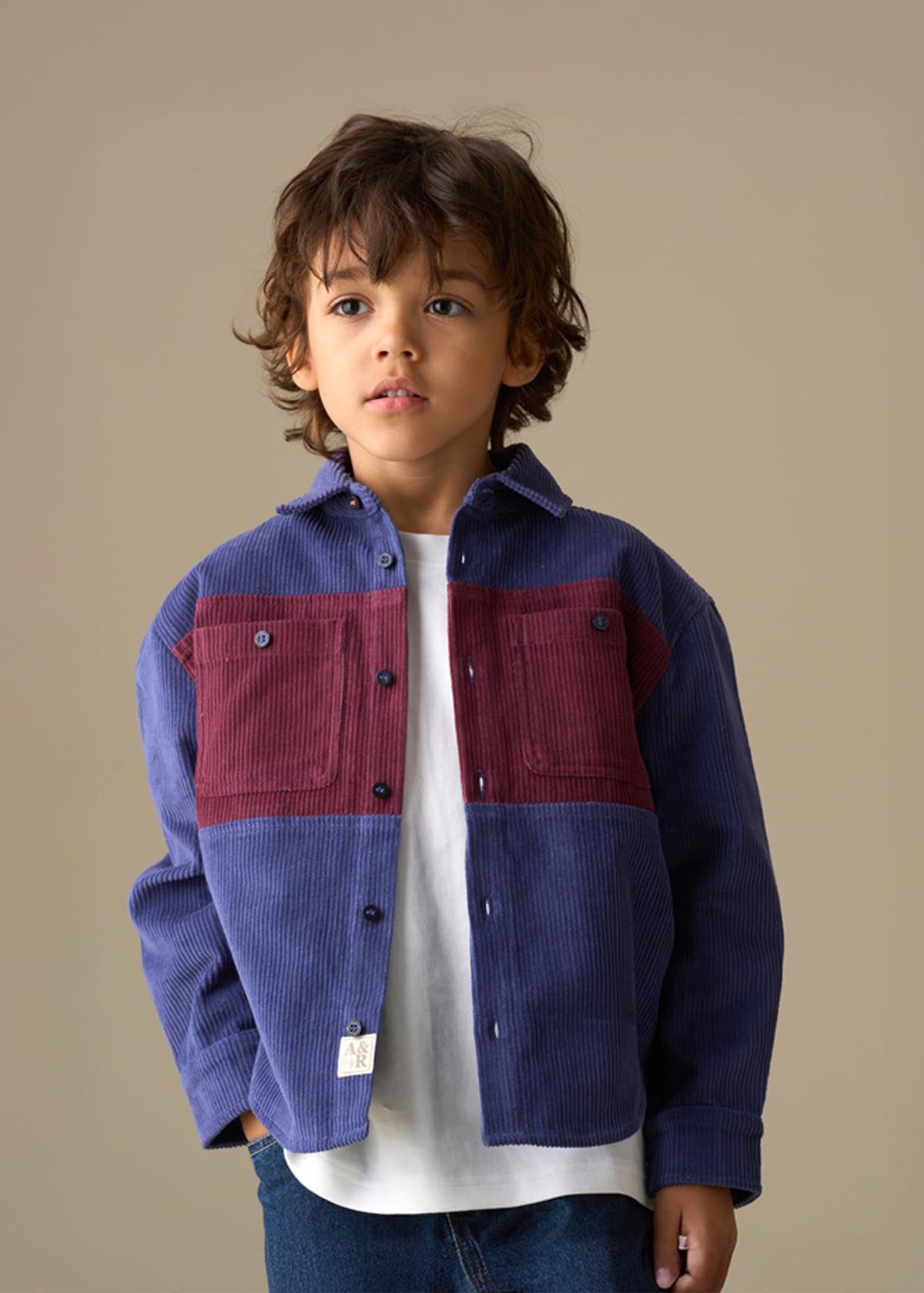 Andres Panel Cord Over Shirt