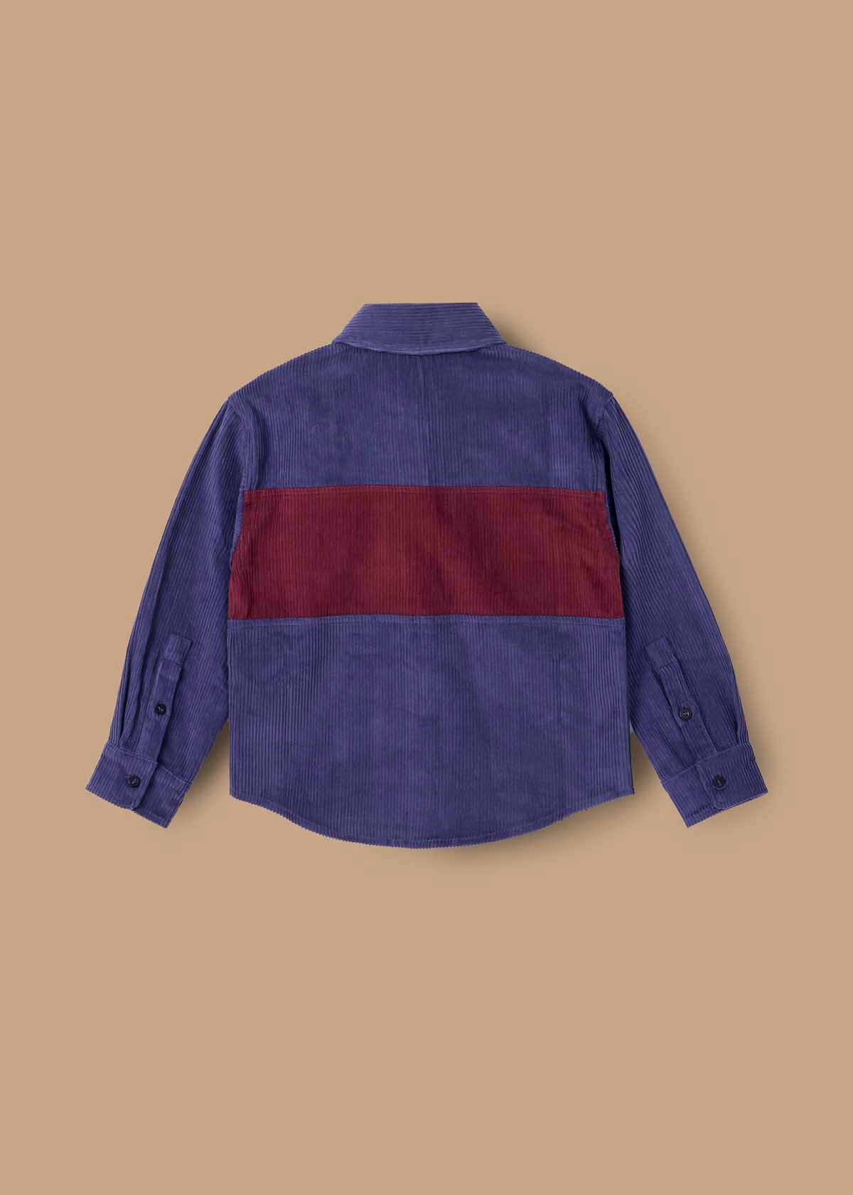 Boys Navy Solid Shirts