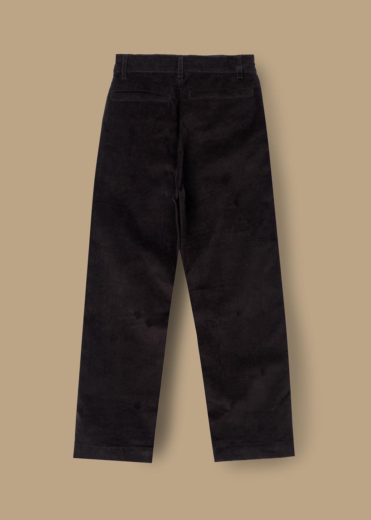Boys Black Solid Trousers