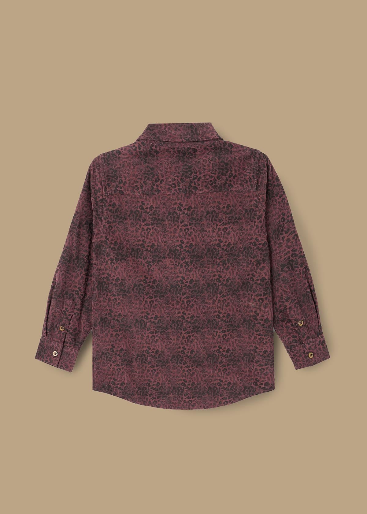 Boys Purple Jacquard Shirts