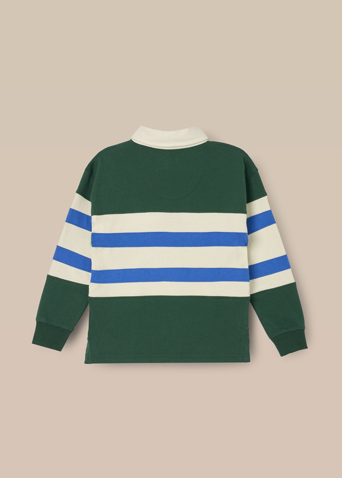 Callum Cut And Sew Rugby Shirt - Green