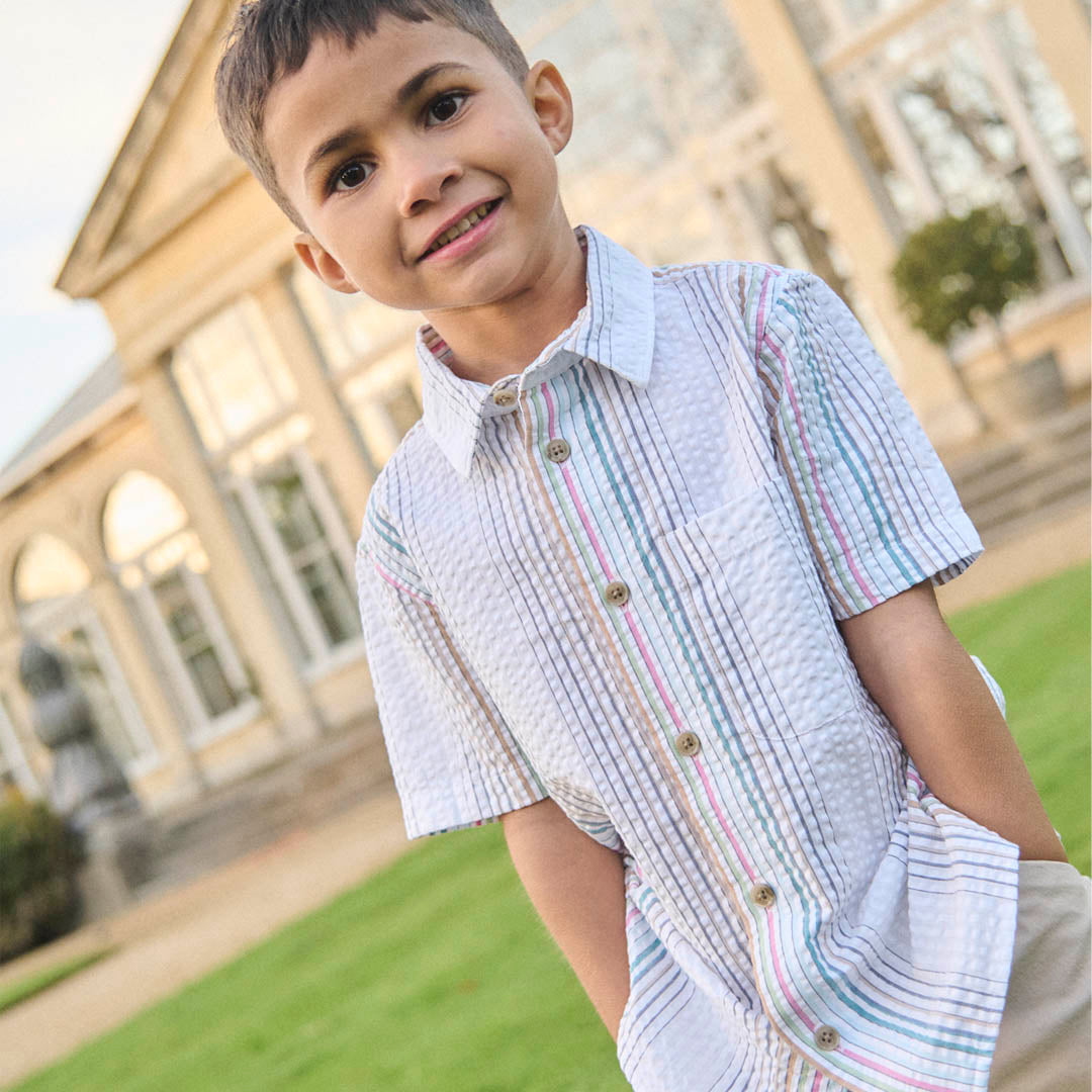 Cole Seersucker Stripe Shirt