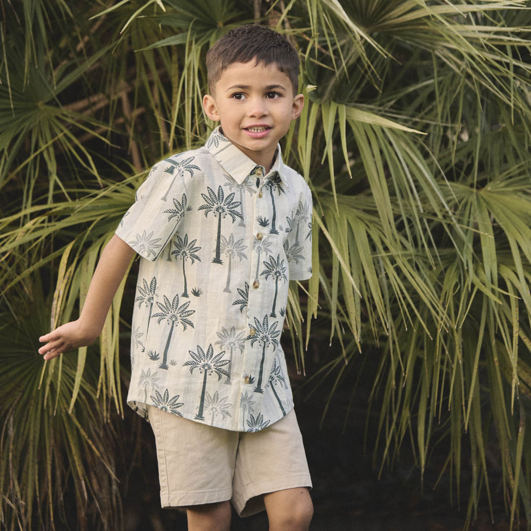 Jamie Palm Stripe Shirt