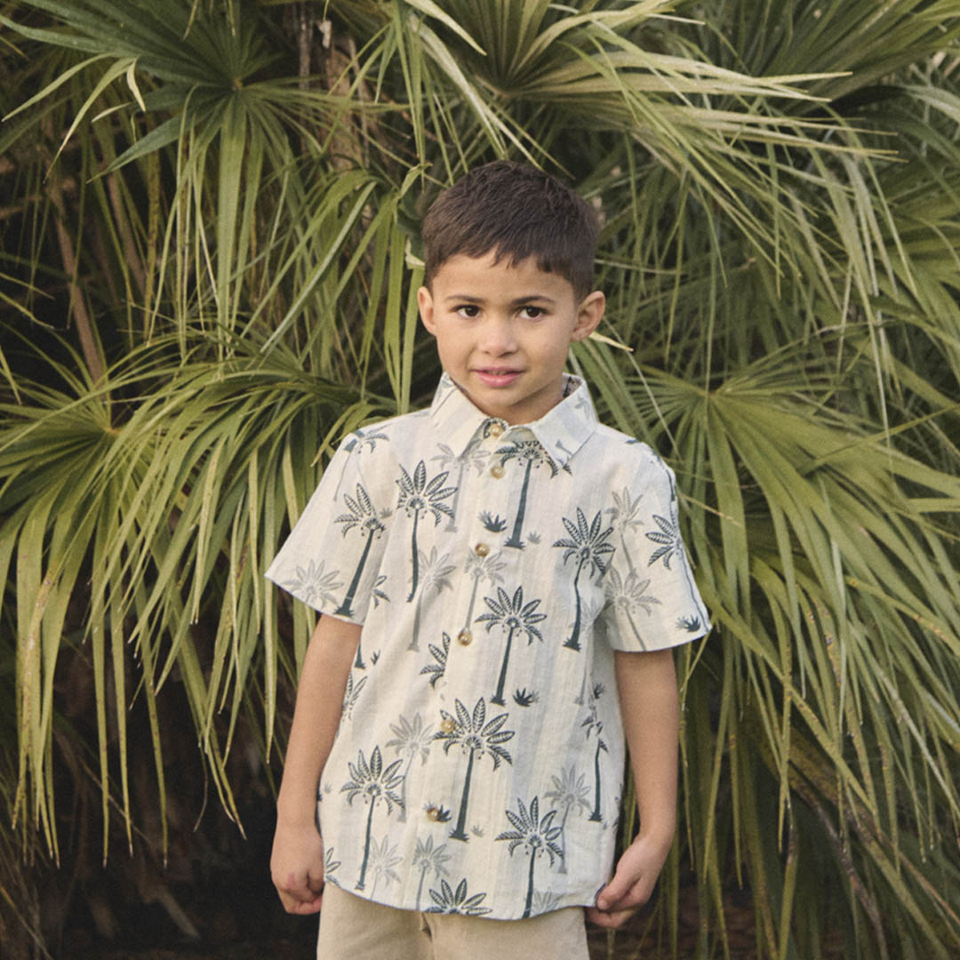 Jamie Palm Stripe Shirt