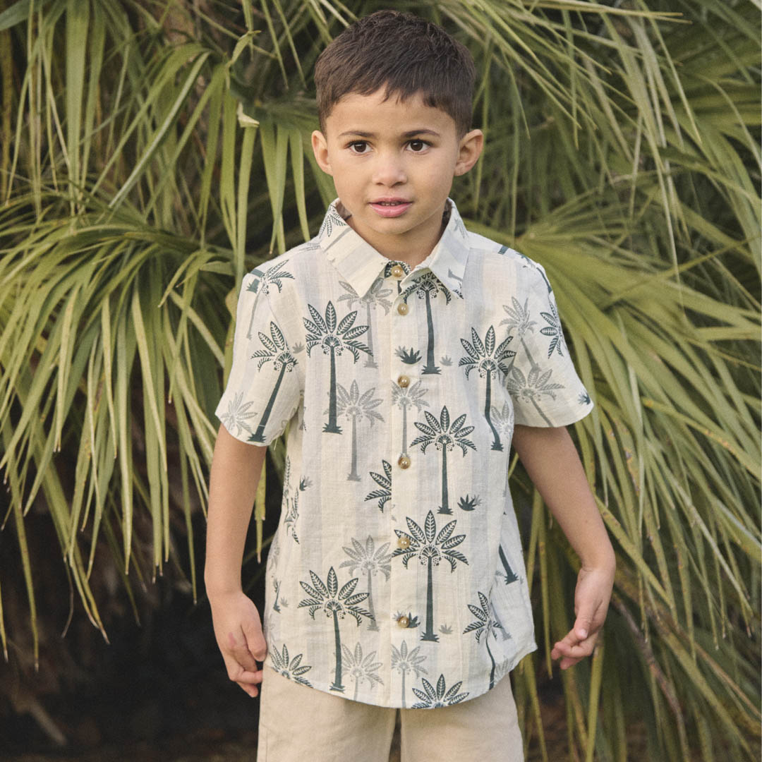 Jamie Palm Stripe Shirt