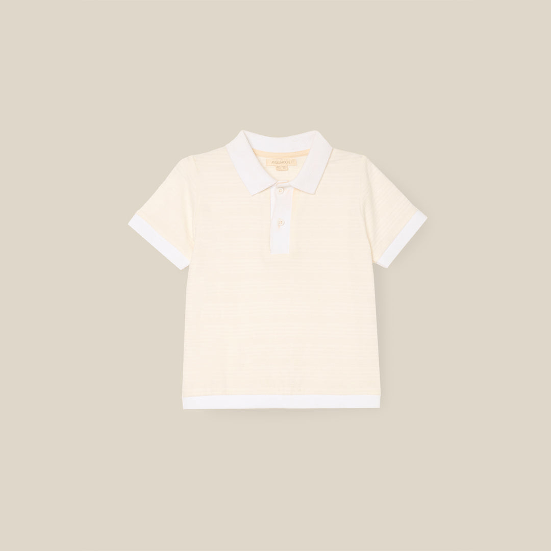 Zeph Textured Polo - Angel & Rocket