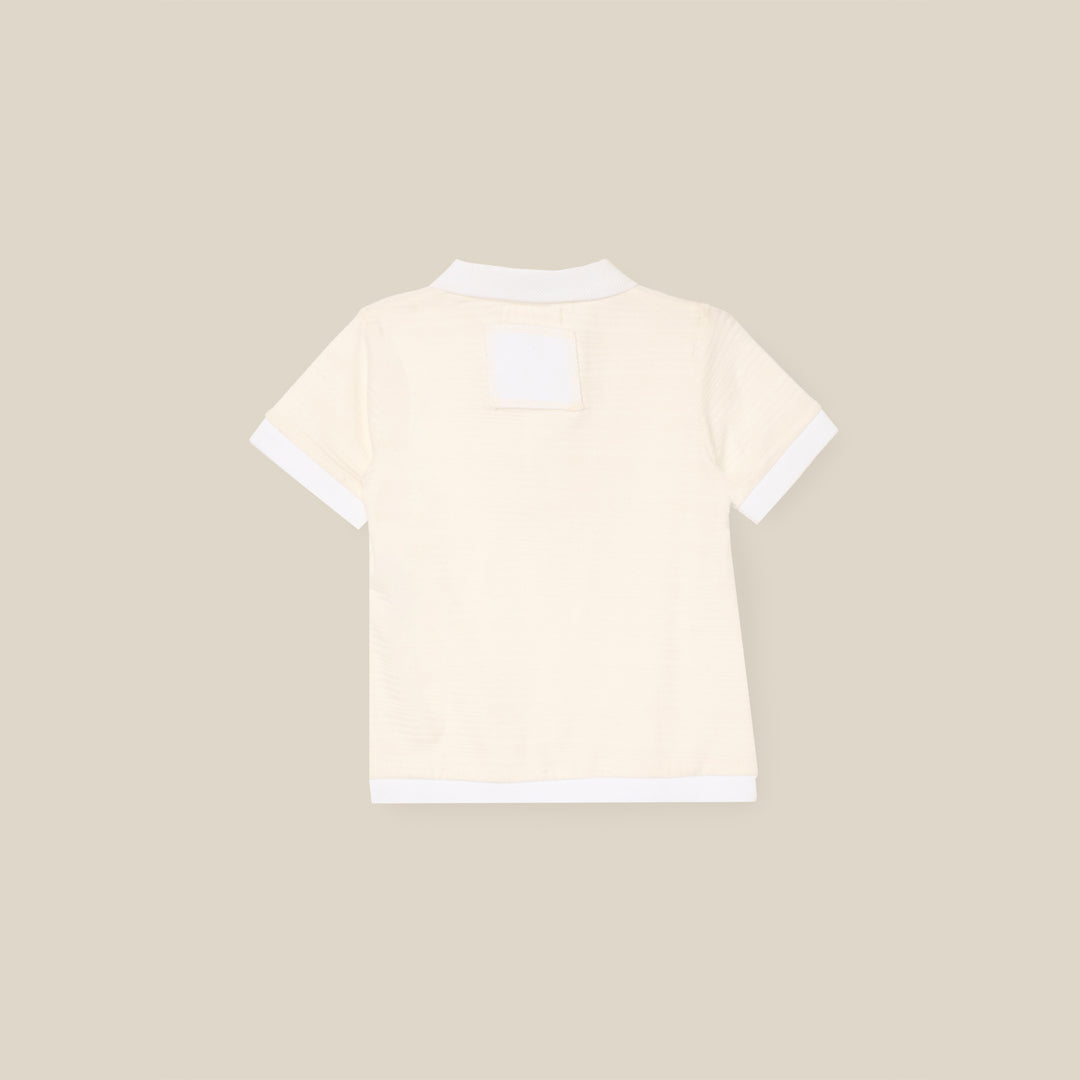 Zeph Textured Polo - Angel & Rocket