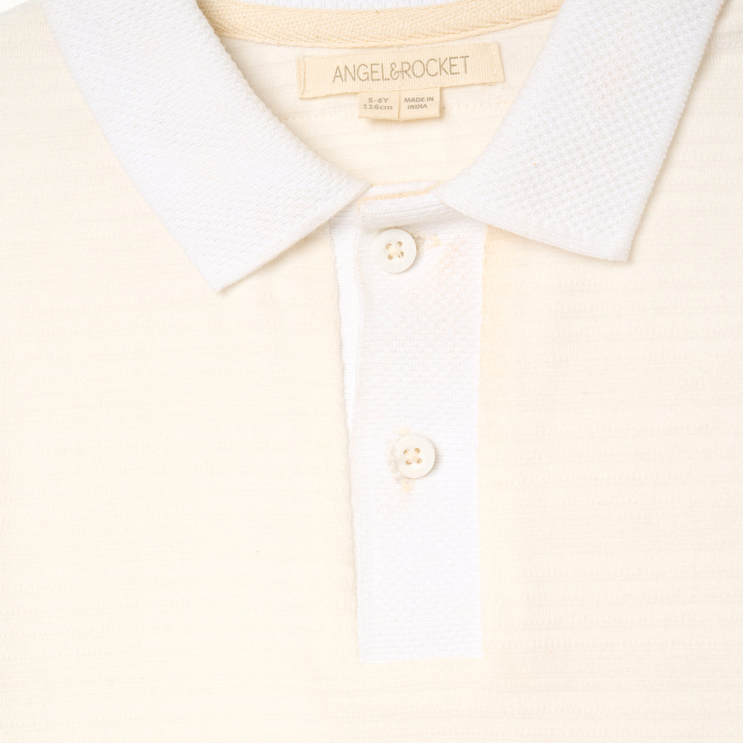 Zeph Textured Polo - Angel & Rocket