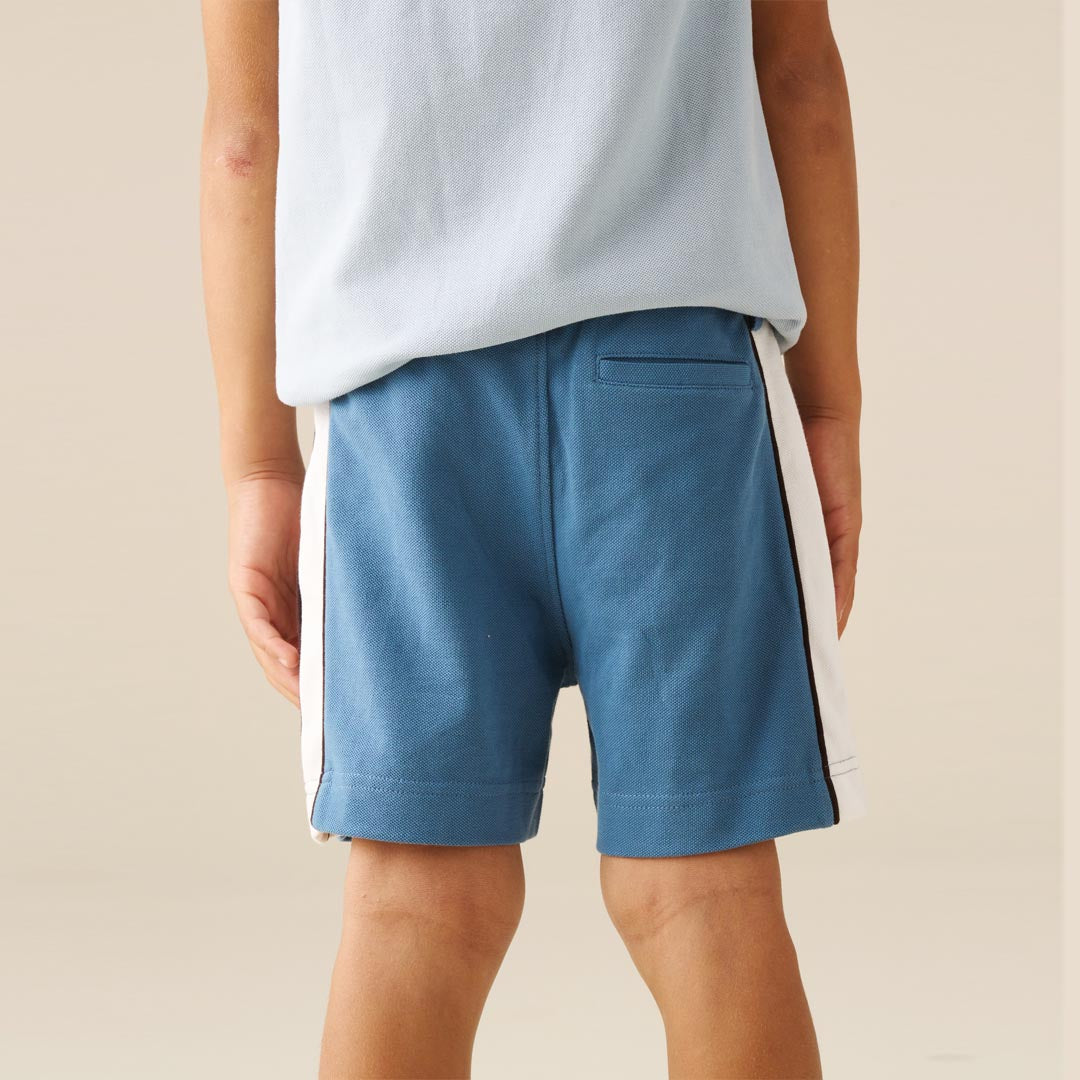 Asher Blocked Pique Short