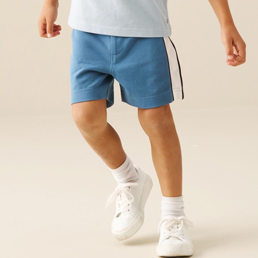 Asher Blocked Pique Short