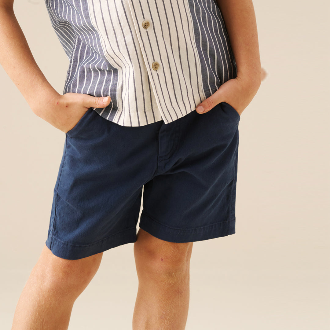 Quinn Navy Chino Short