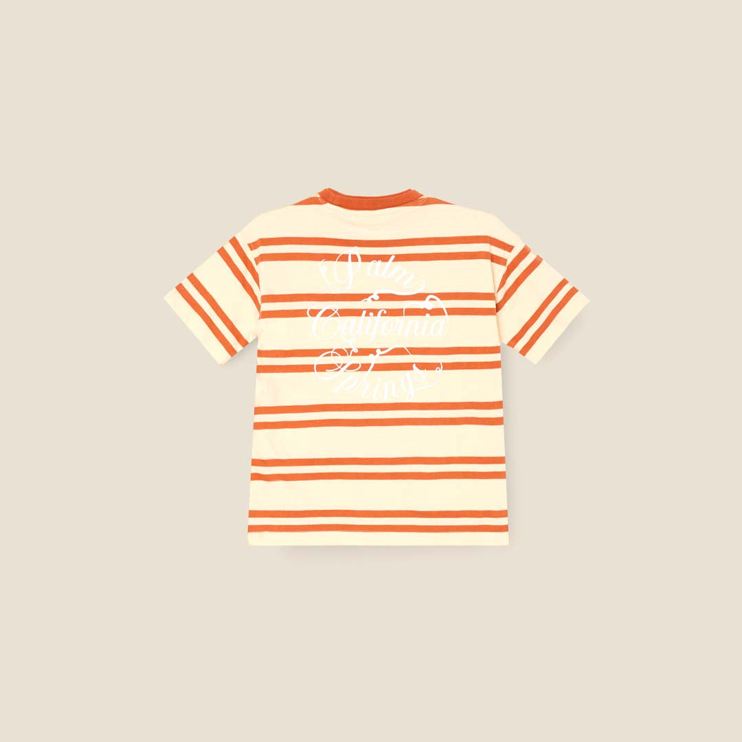Theo Stripe Textured T Shirt