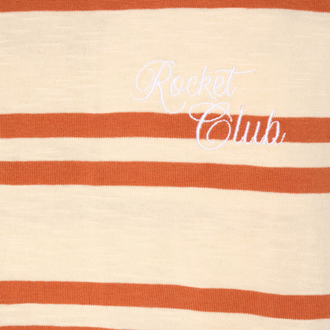 Theo Stripe Textured T Shirt