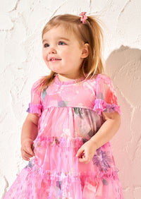 Eleanor Baby Mesh Print Dress