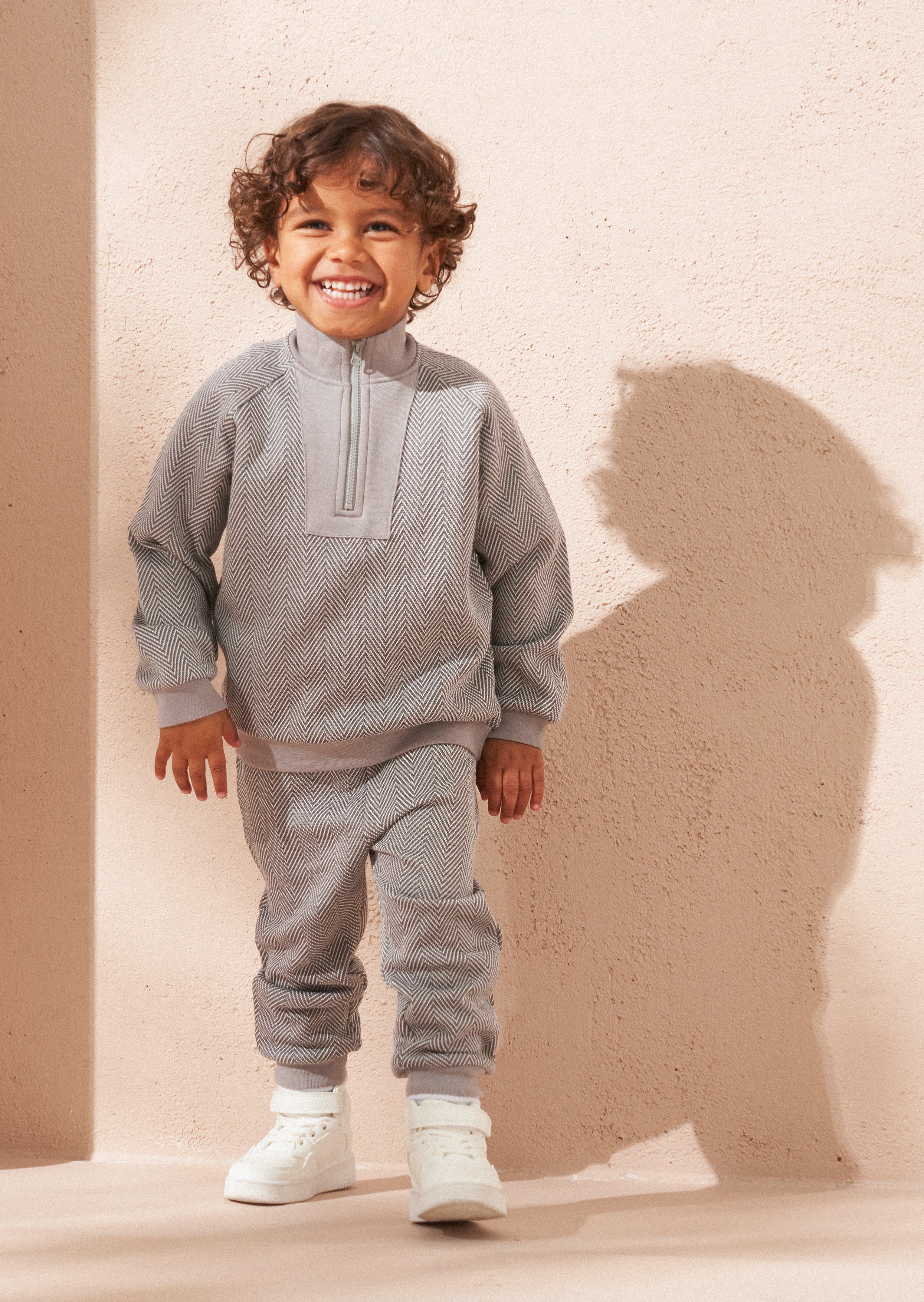 Cody Baby Herringbone Tracksuit Set