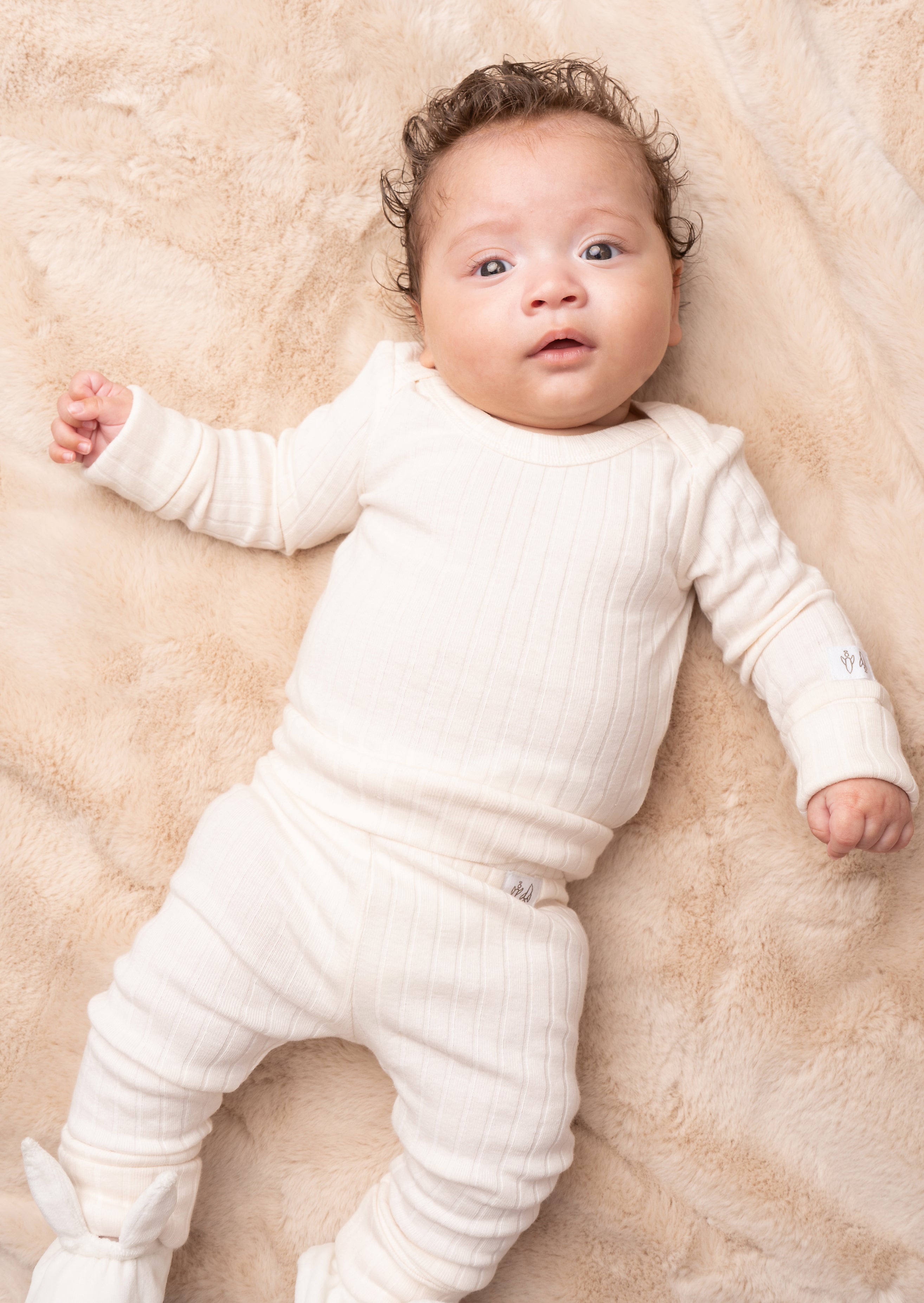 Marlowe Oatmeal Organic Cotton Rib Set