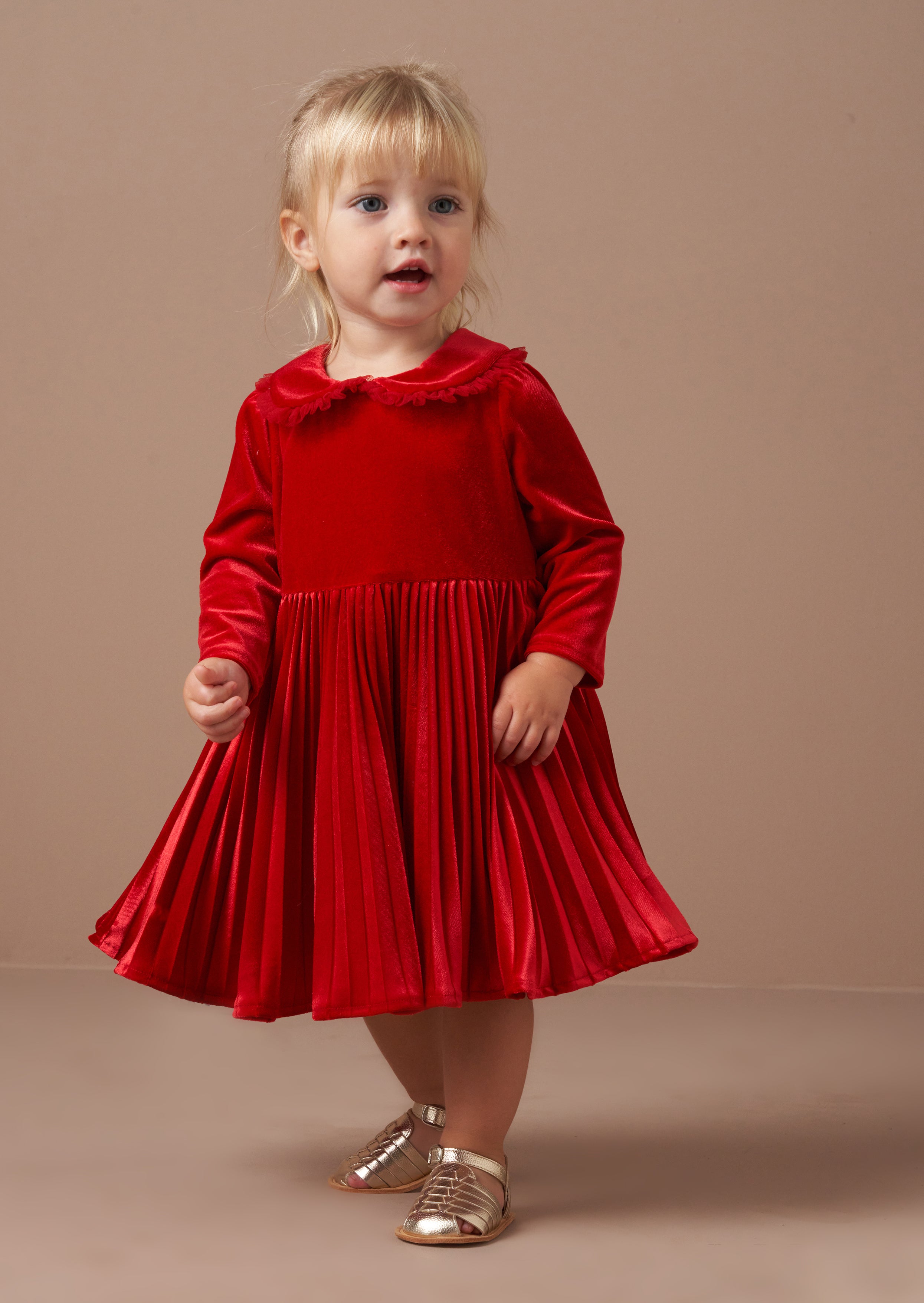 Charlotte Red Velvet Dress