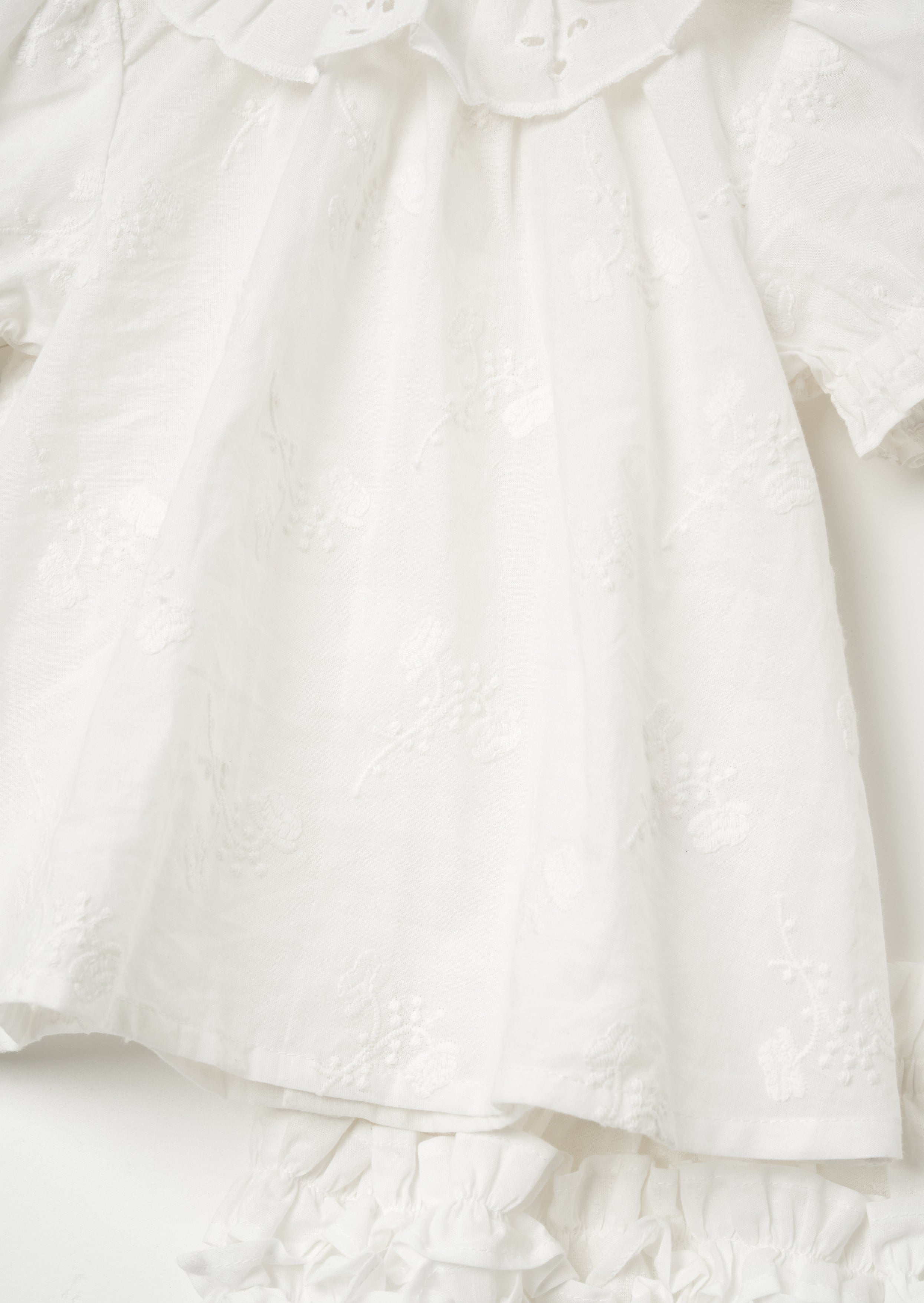 Mia Ivory Embroidered Tunic And Bloomer