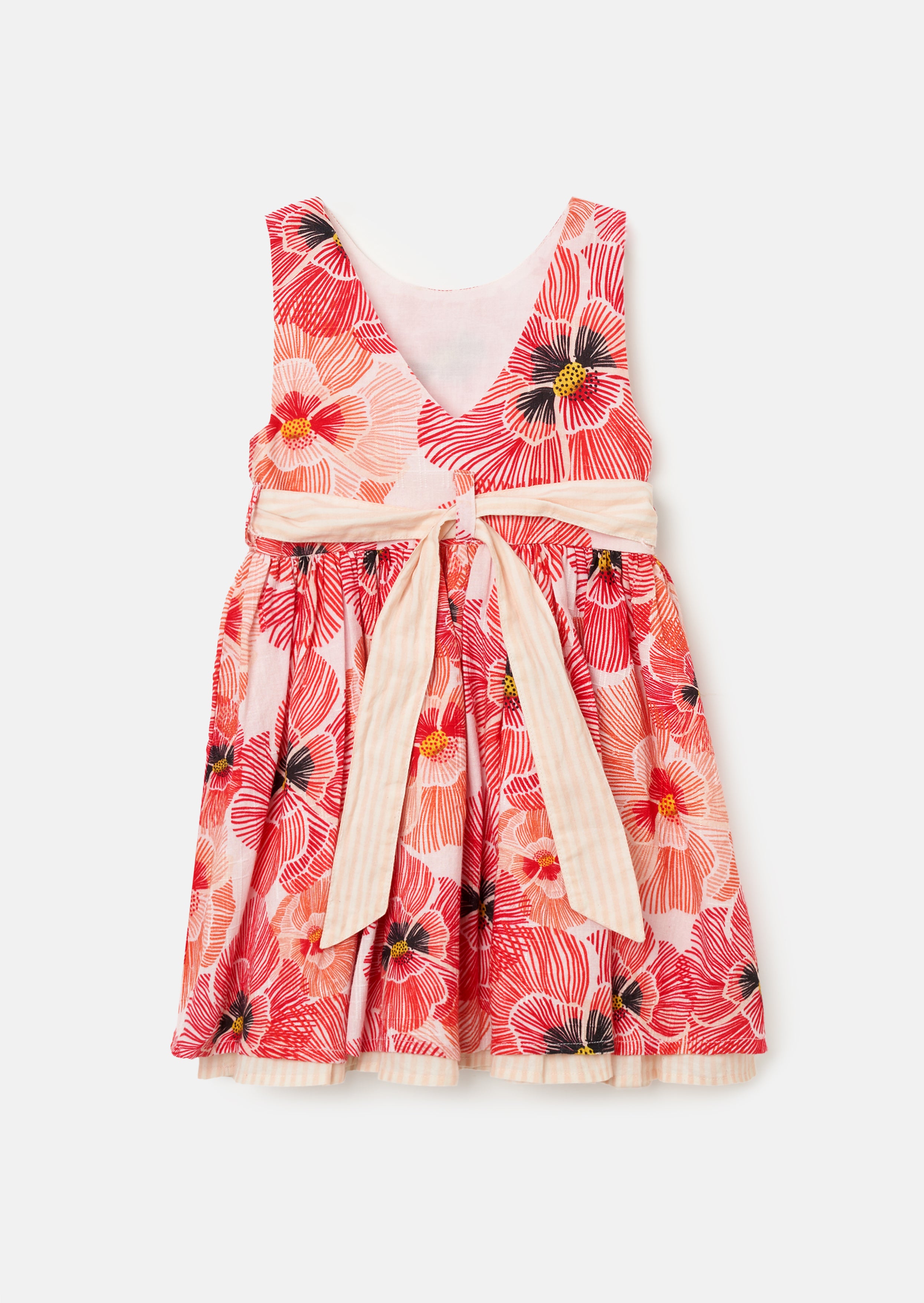 Bella Coral Tie Waist Dress And Bloomer