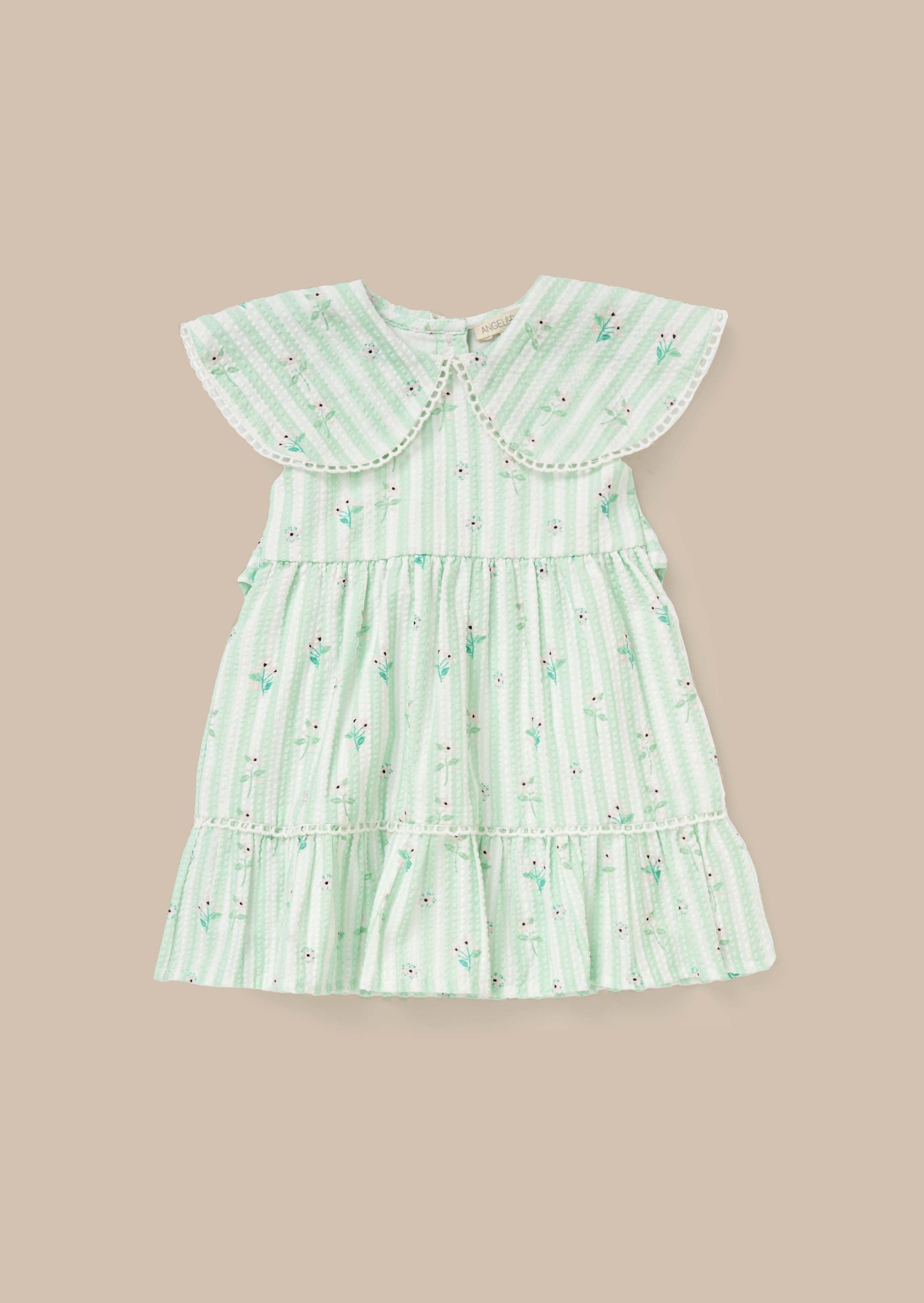 Ellery Mint Seersucker Stripe Dress