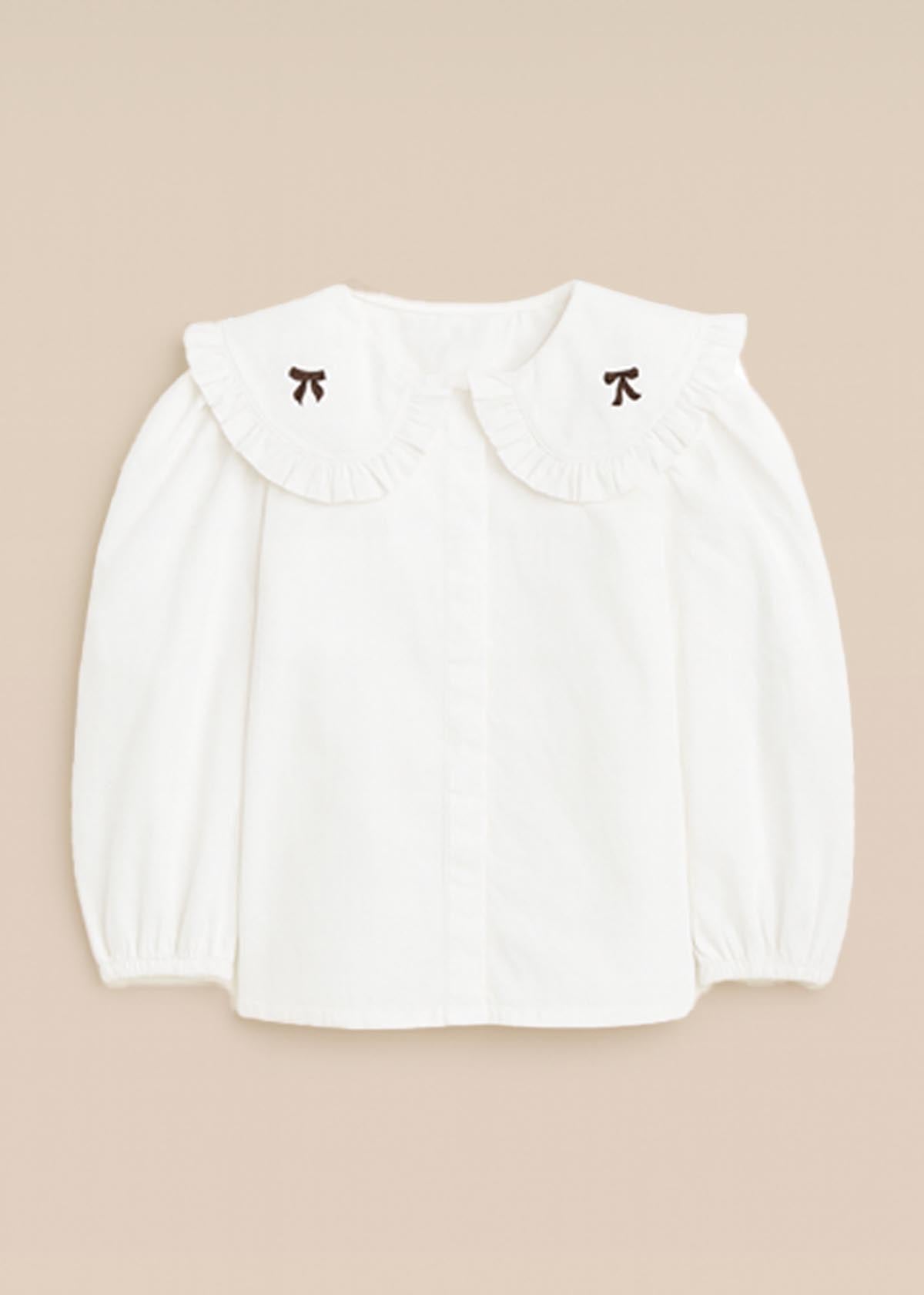 Afina Embroidered Collar Blouse