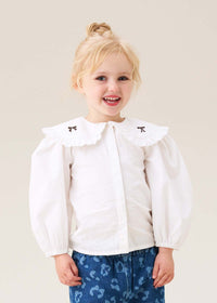 Afina Embroidered Collar Blouse