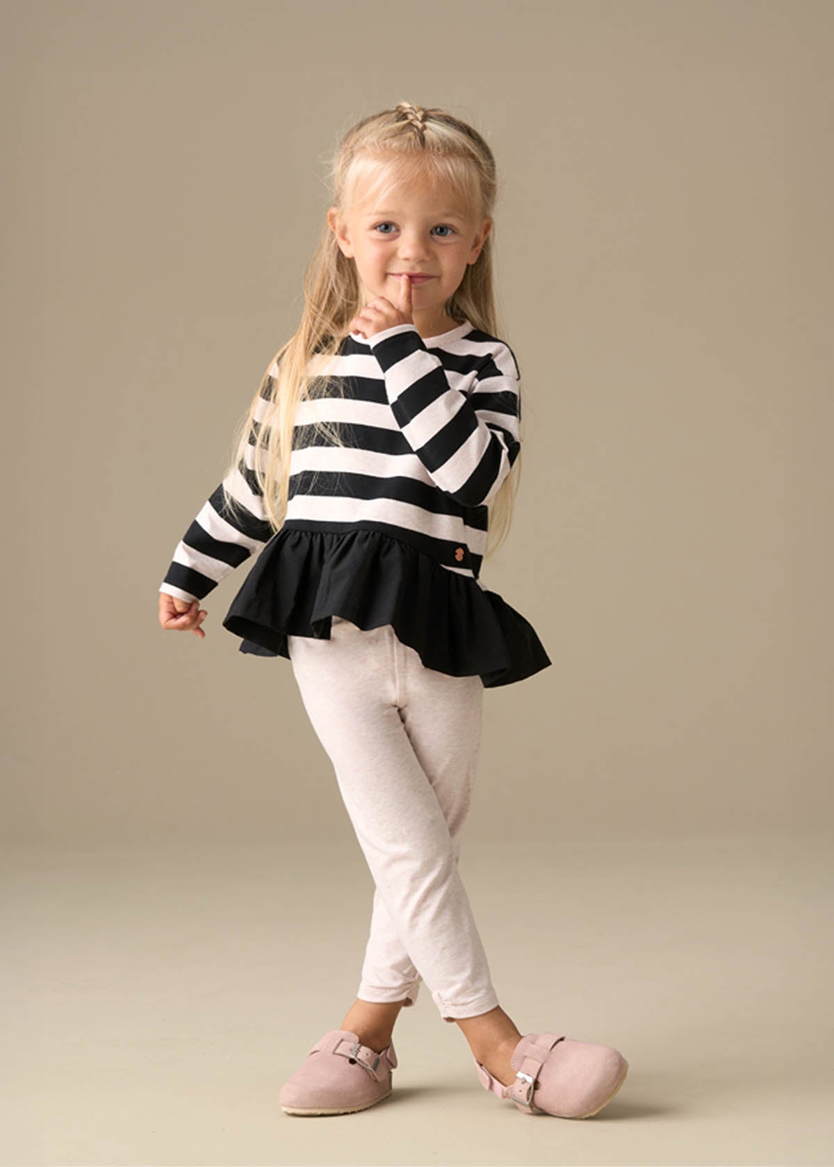 Marley Stripe Jersey Top And Spot Legging