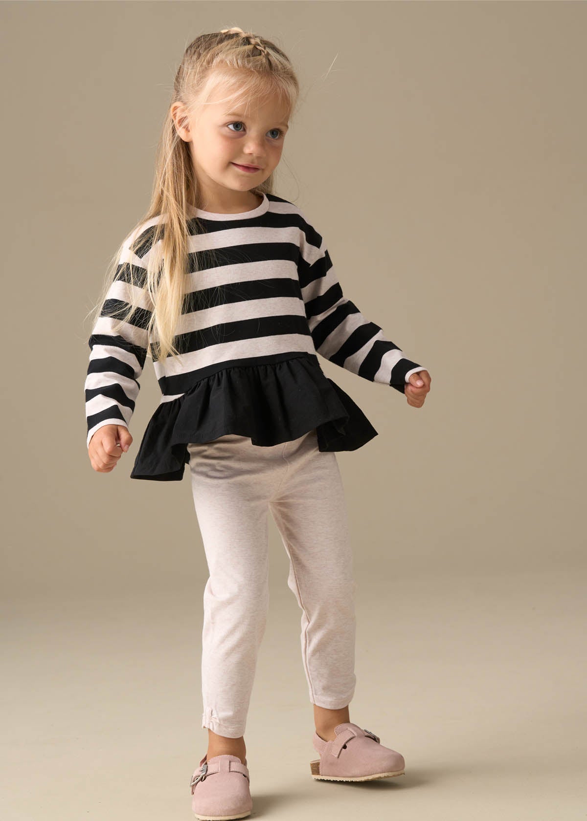 Marley Stripe Jersey Top And Spot Legging