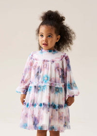 Alessia Floral Print Mesh Dress