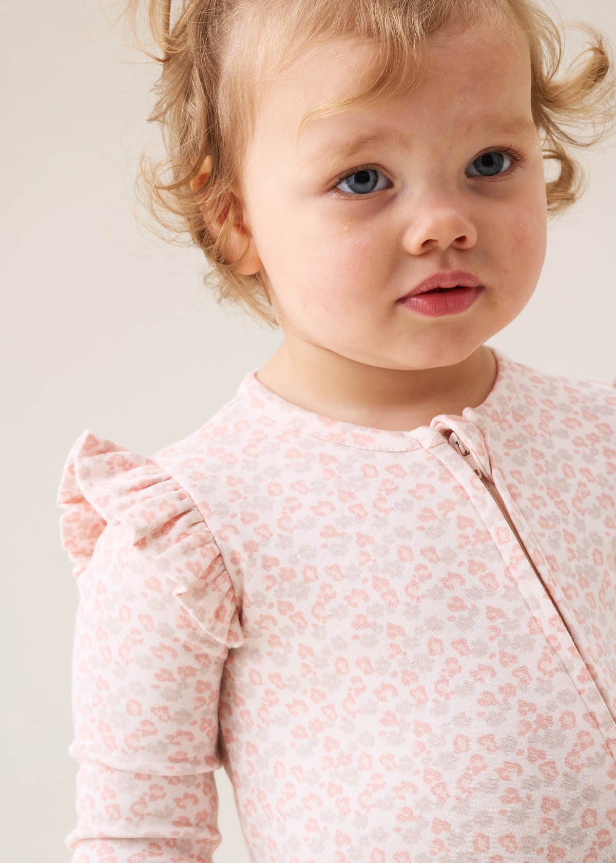 Arabella Leopard Print Onesie With Headband
