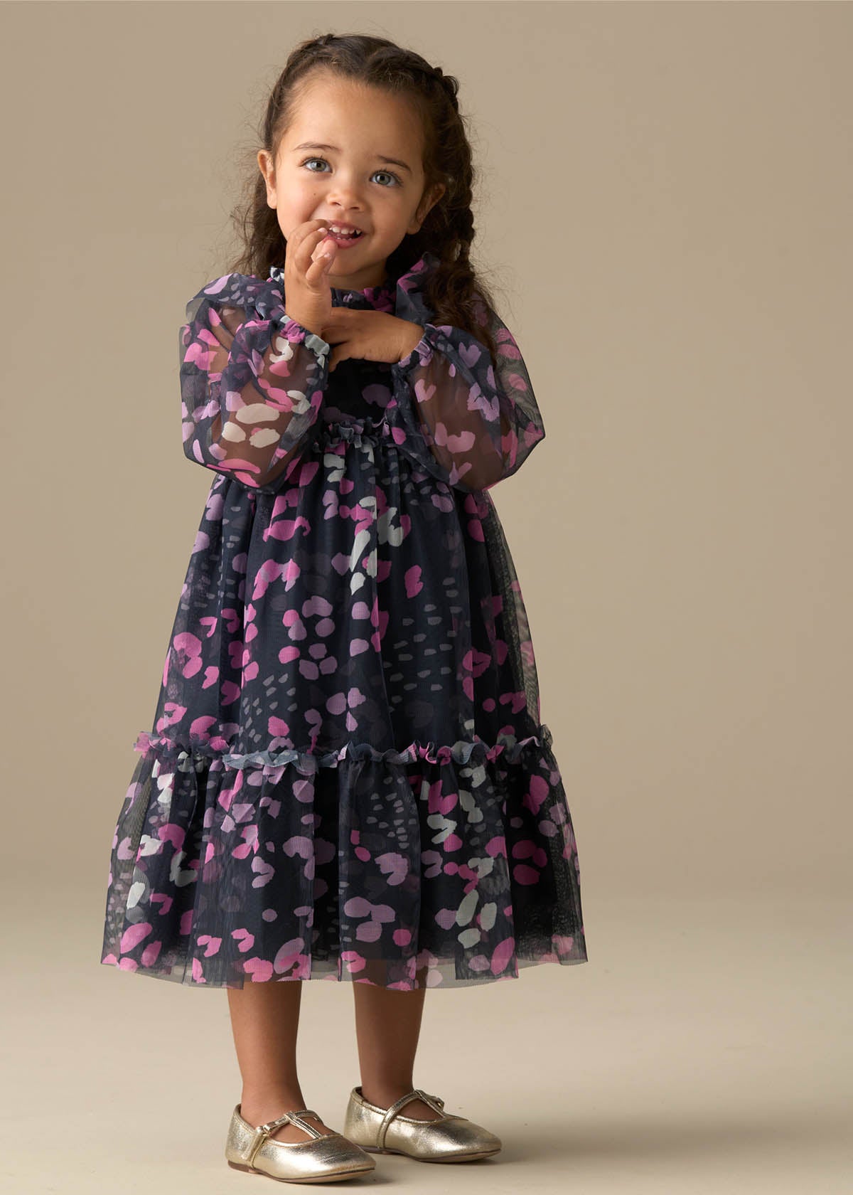 Cara Print Mesh Dress