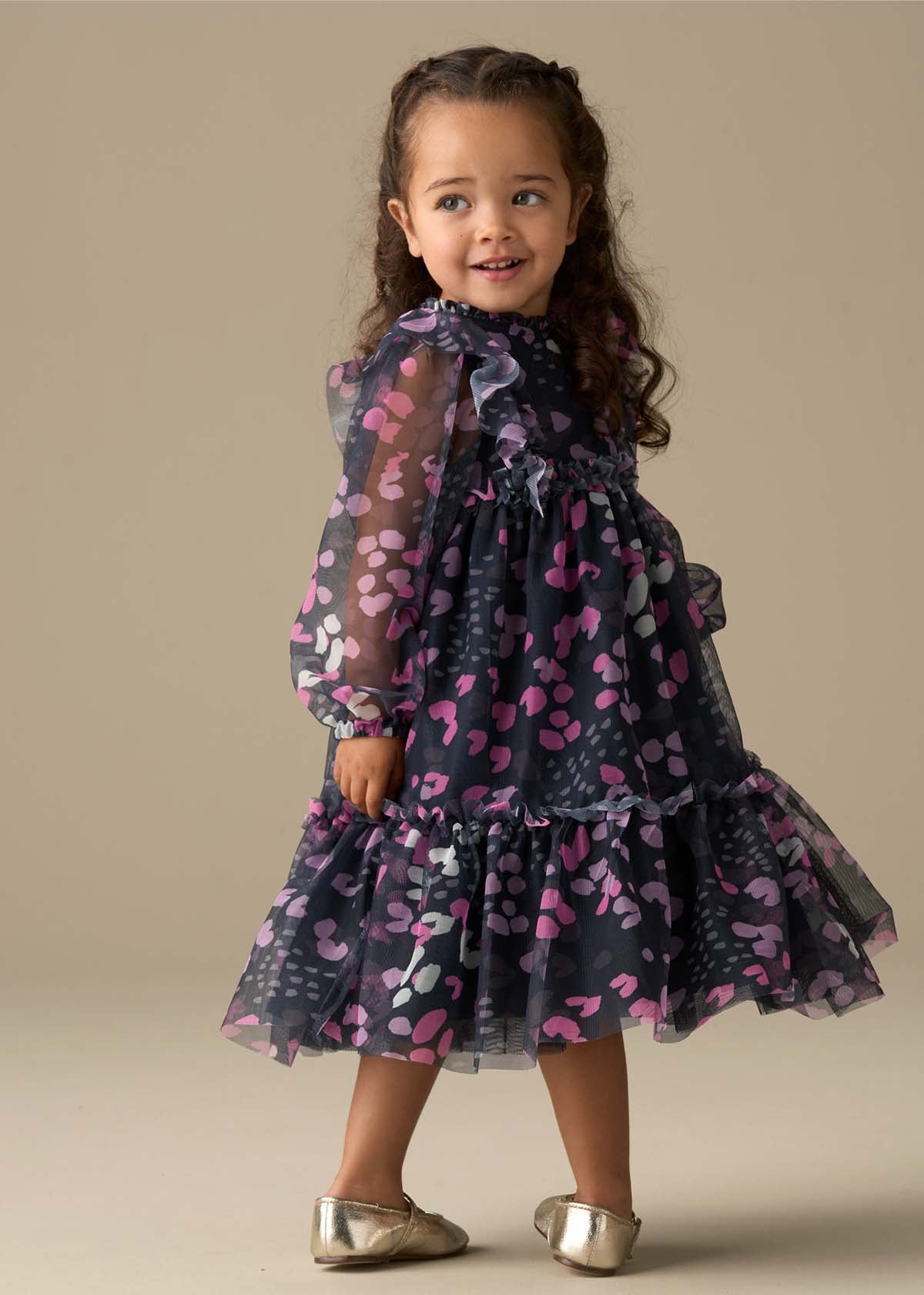 Cara Print Mesh Dress