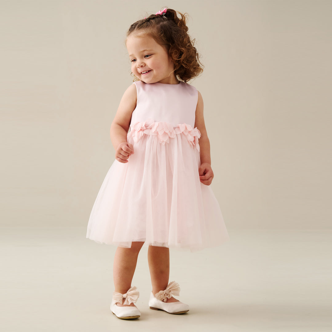 Juno Blush Flower Waist Dress