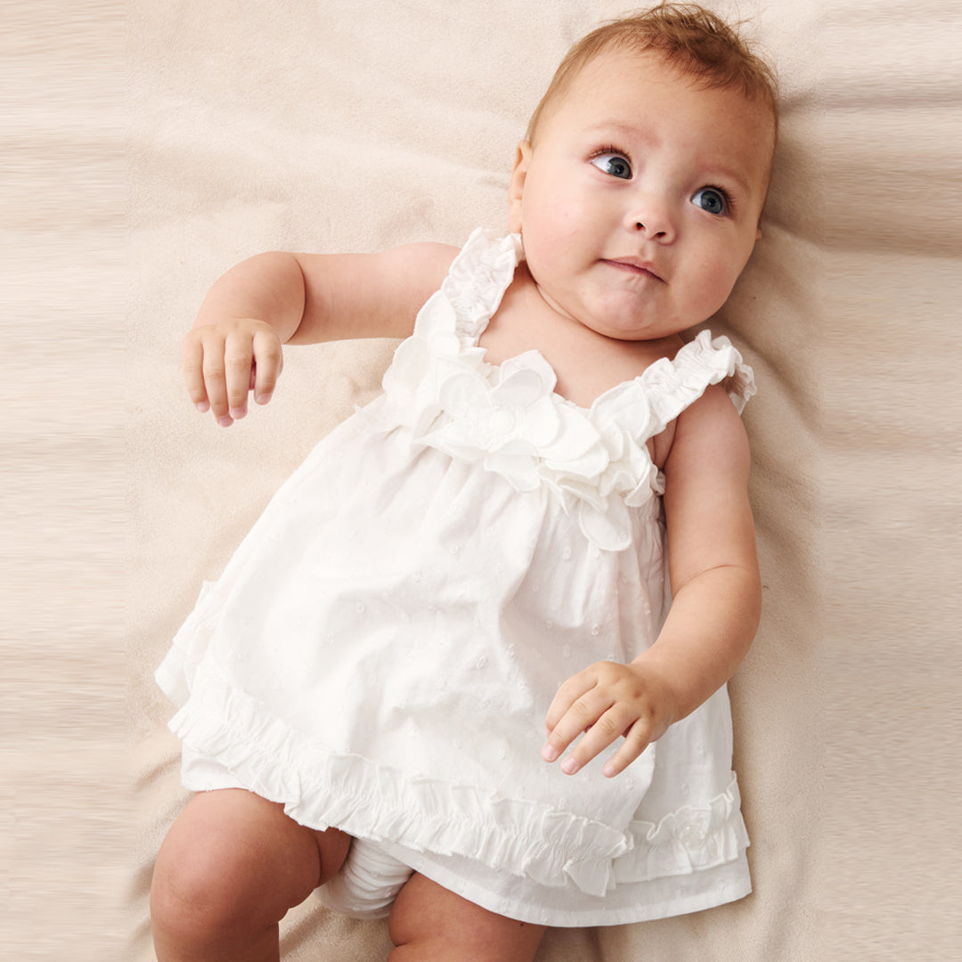 Nyla 3D Daisy Swing Dress & Bloomer