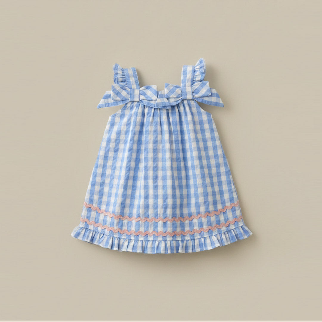 Alora Gingham Ric Rac Dress