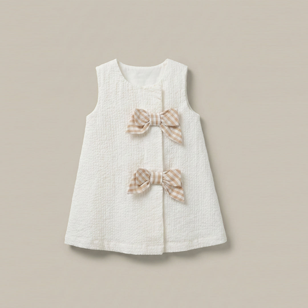 Daphne Gingham Bow Dress And Bloomer