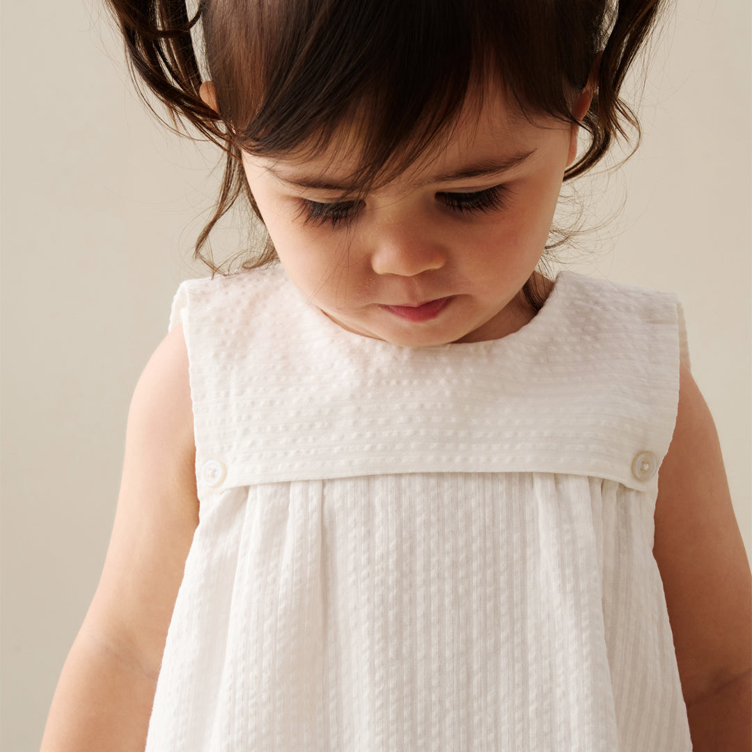 Lila Stripe Ric Rac Dress