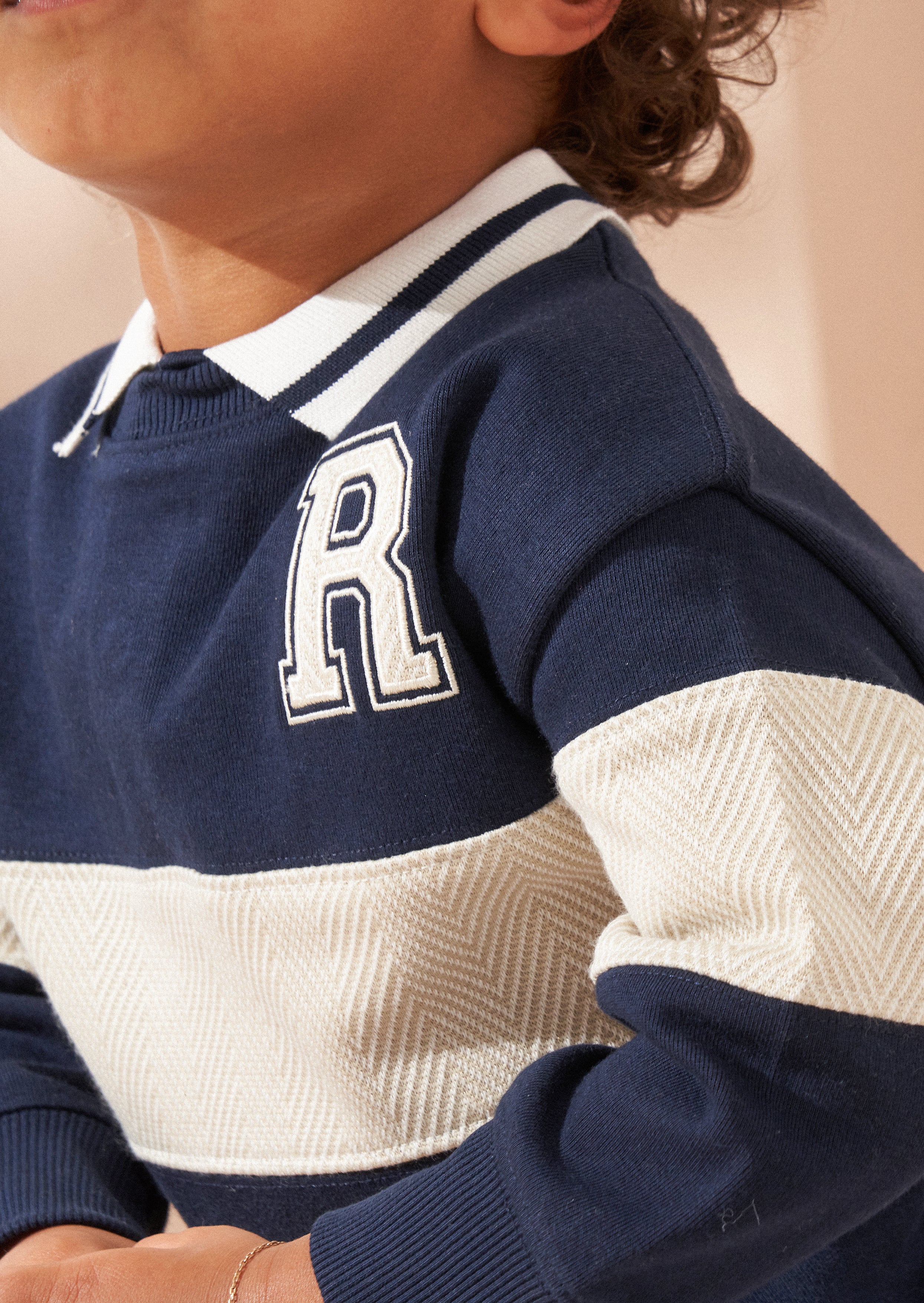 Slade Baby Navy Rugby Varsity Sweat