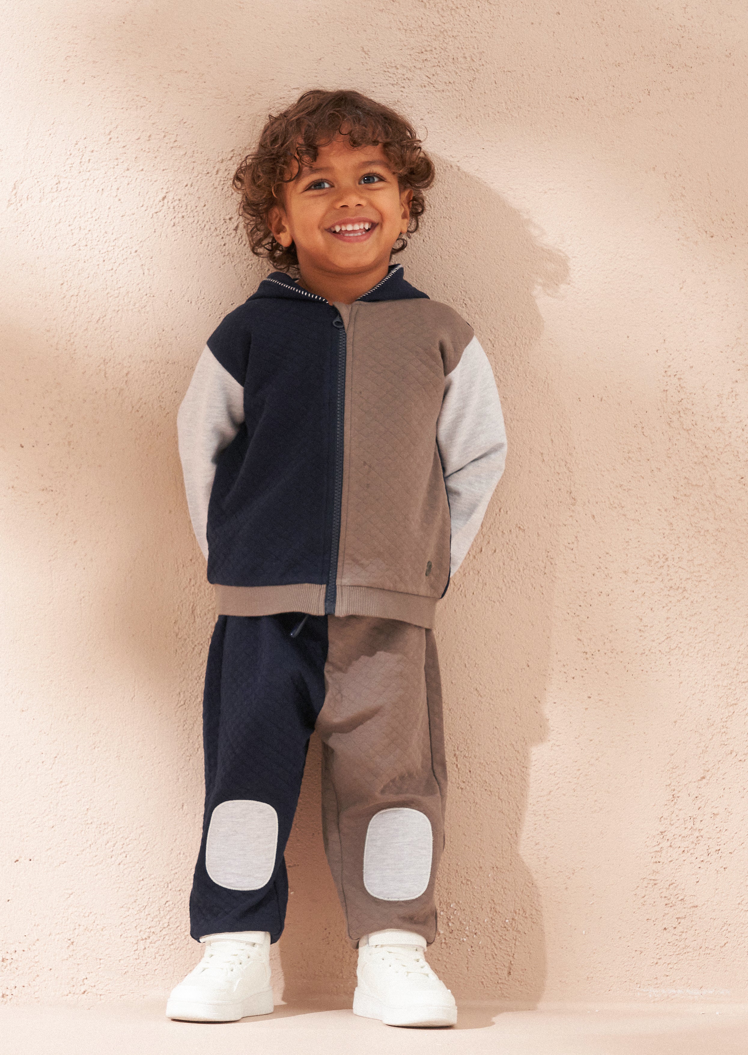 Hayden Baby Cut & Sew Grey Colourblock Tracksuit