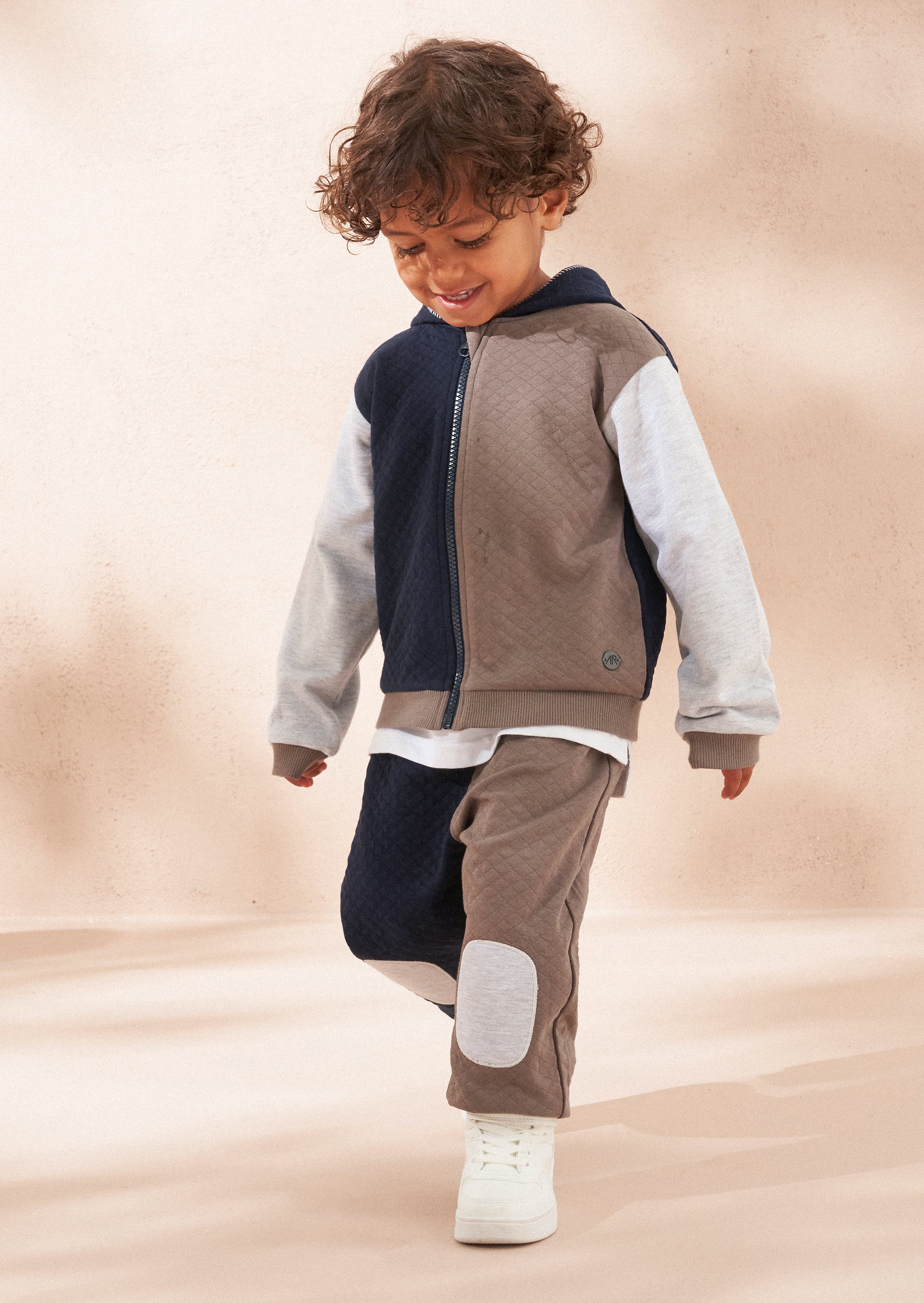 Hayden Baby Cut & Sew Grey Colourblock Tracksuit