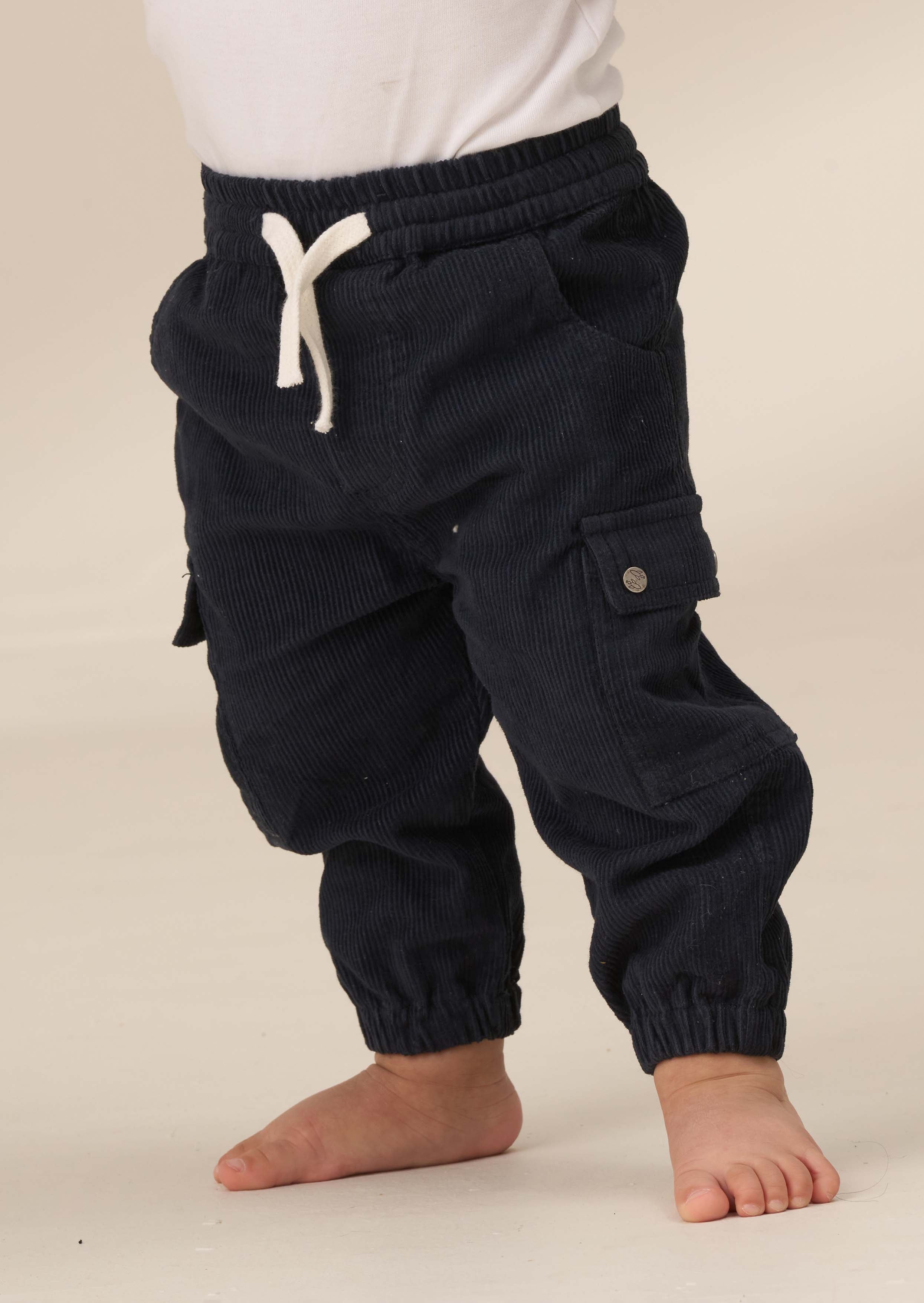 boys Panelled Joggers Navy