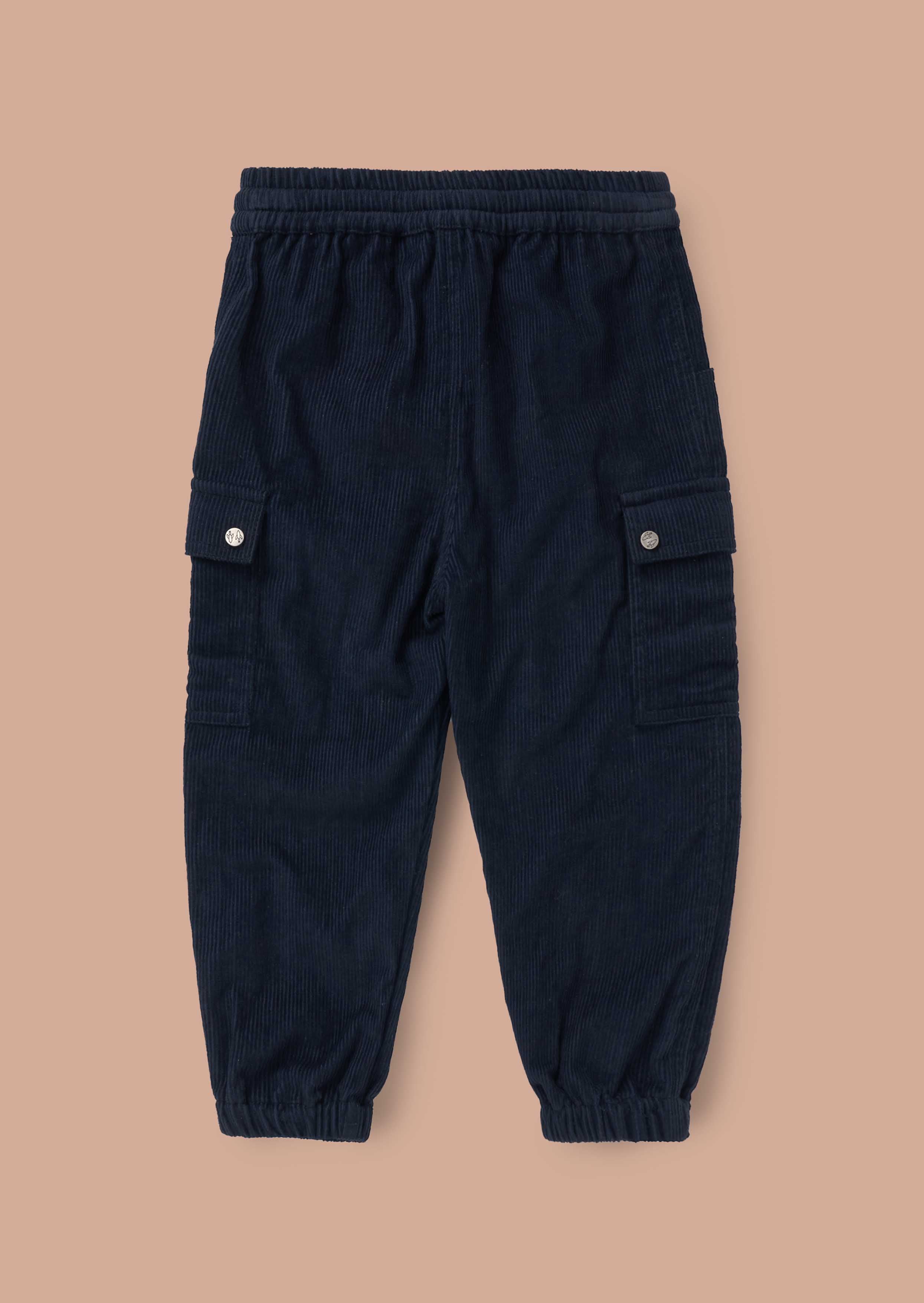 boys Panelled Joggers Navy with pockets