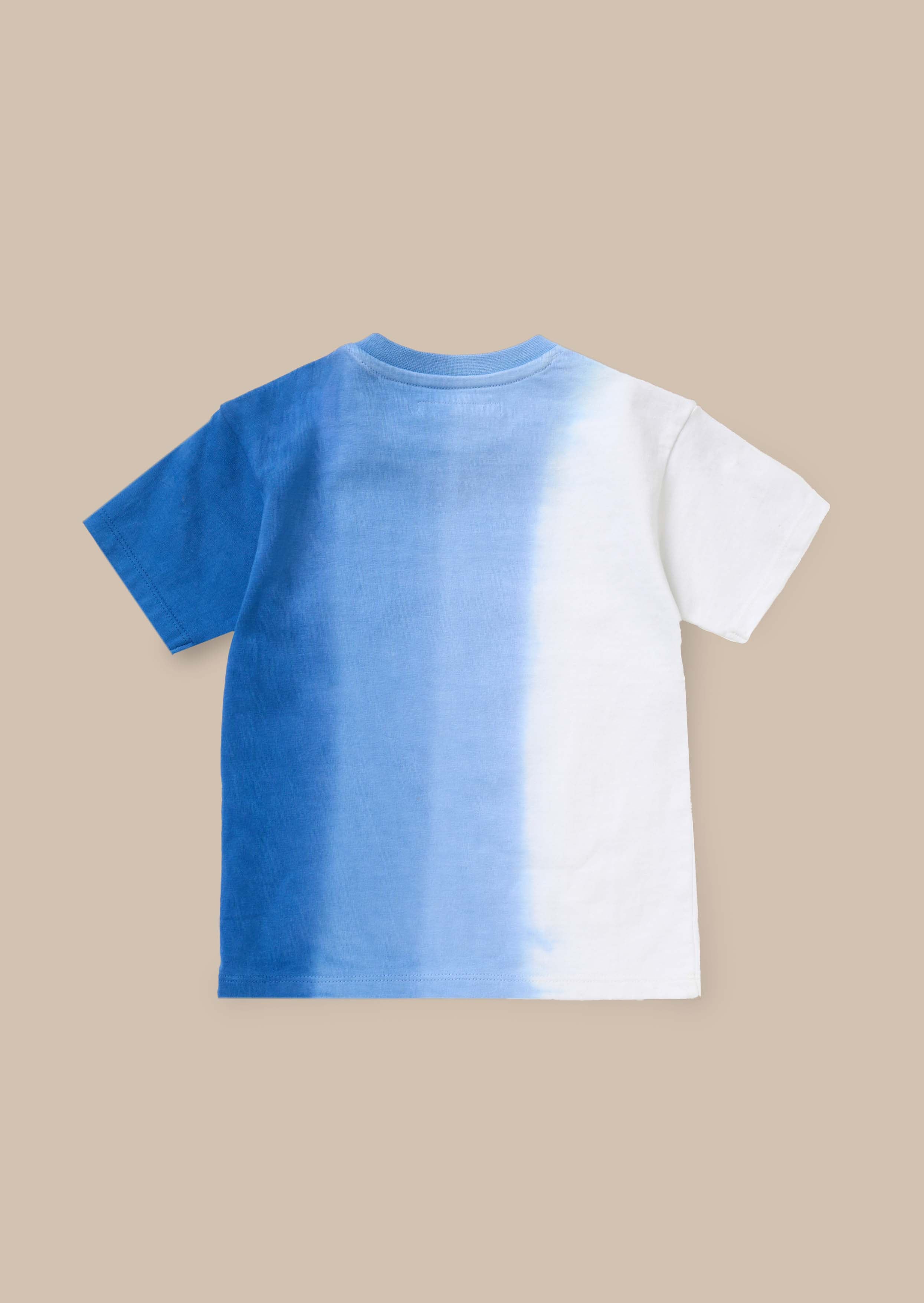 Online Blue Mini Ombre Washed Tshirt