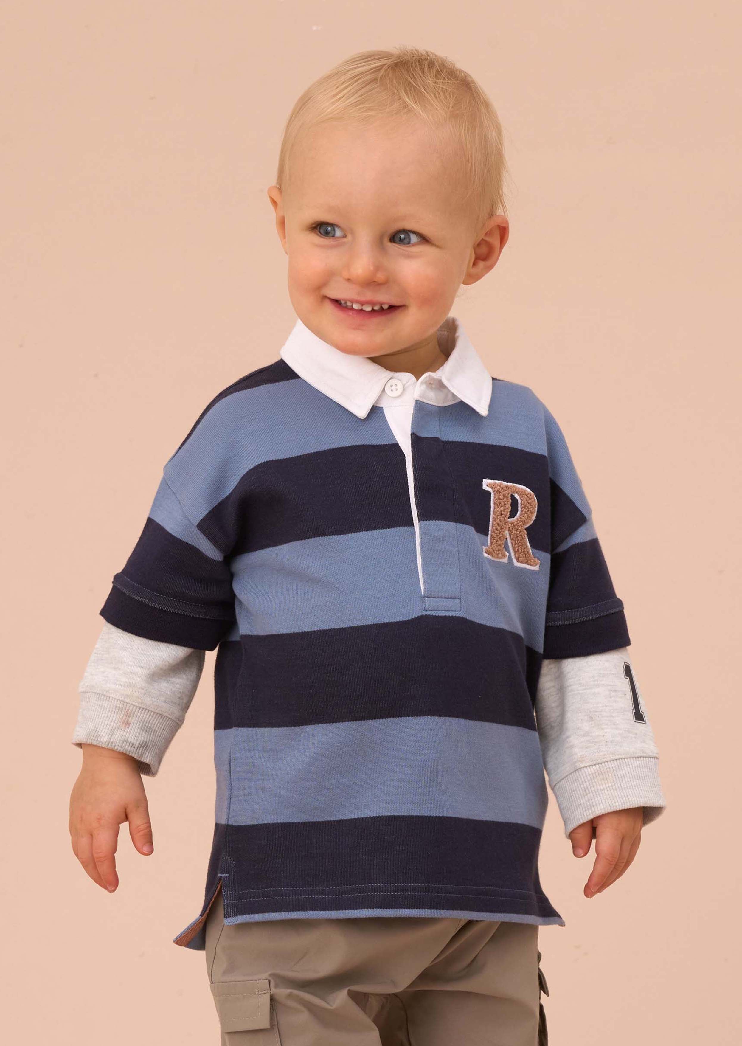 baby boy Stripe Rugby Top