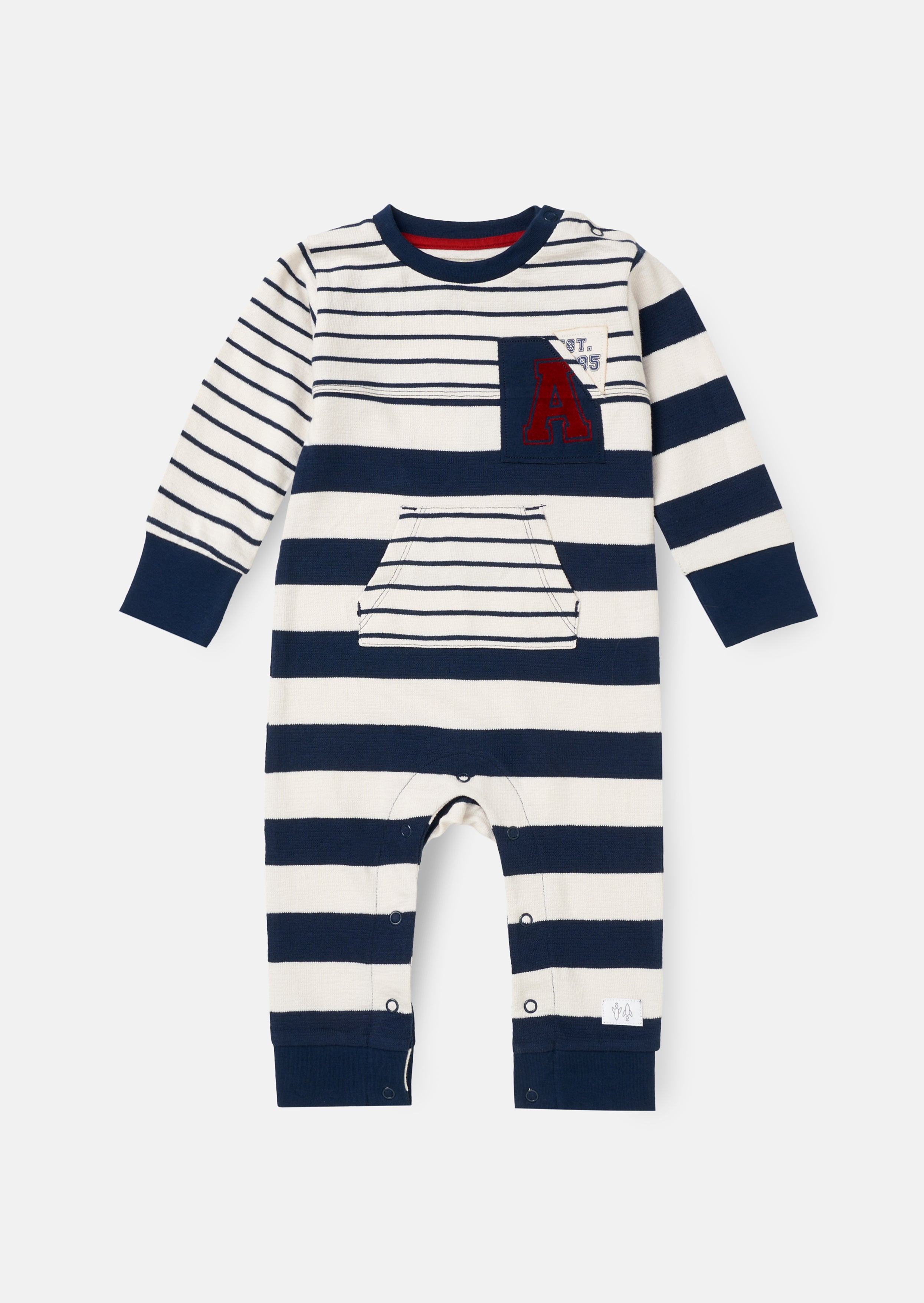 Lewis Textured Stripe Babygrow