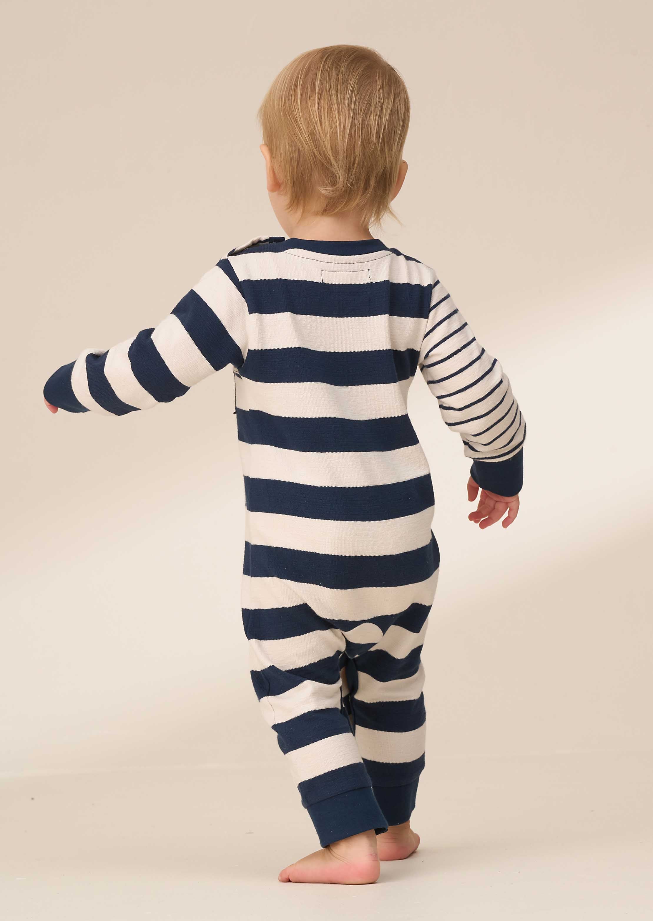 striped baby grow