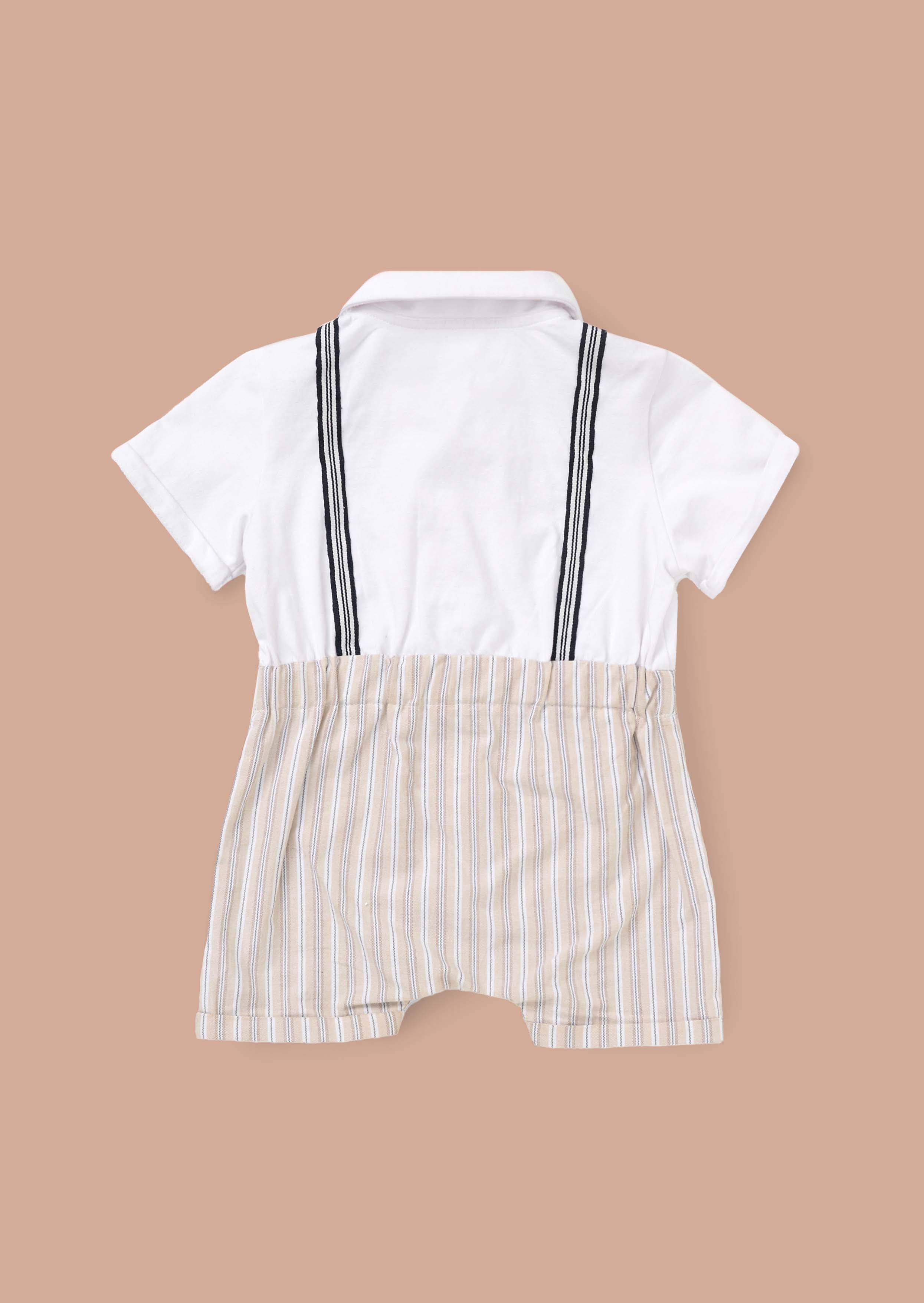 outfit baby boy smart jersey shortie grey