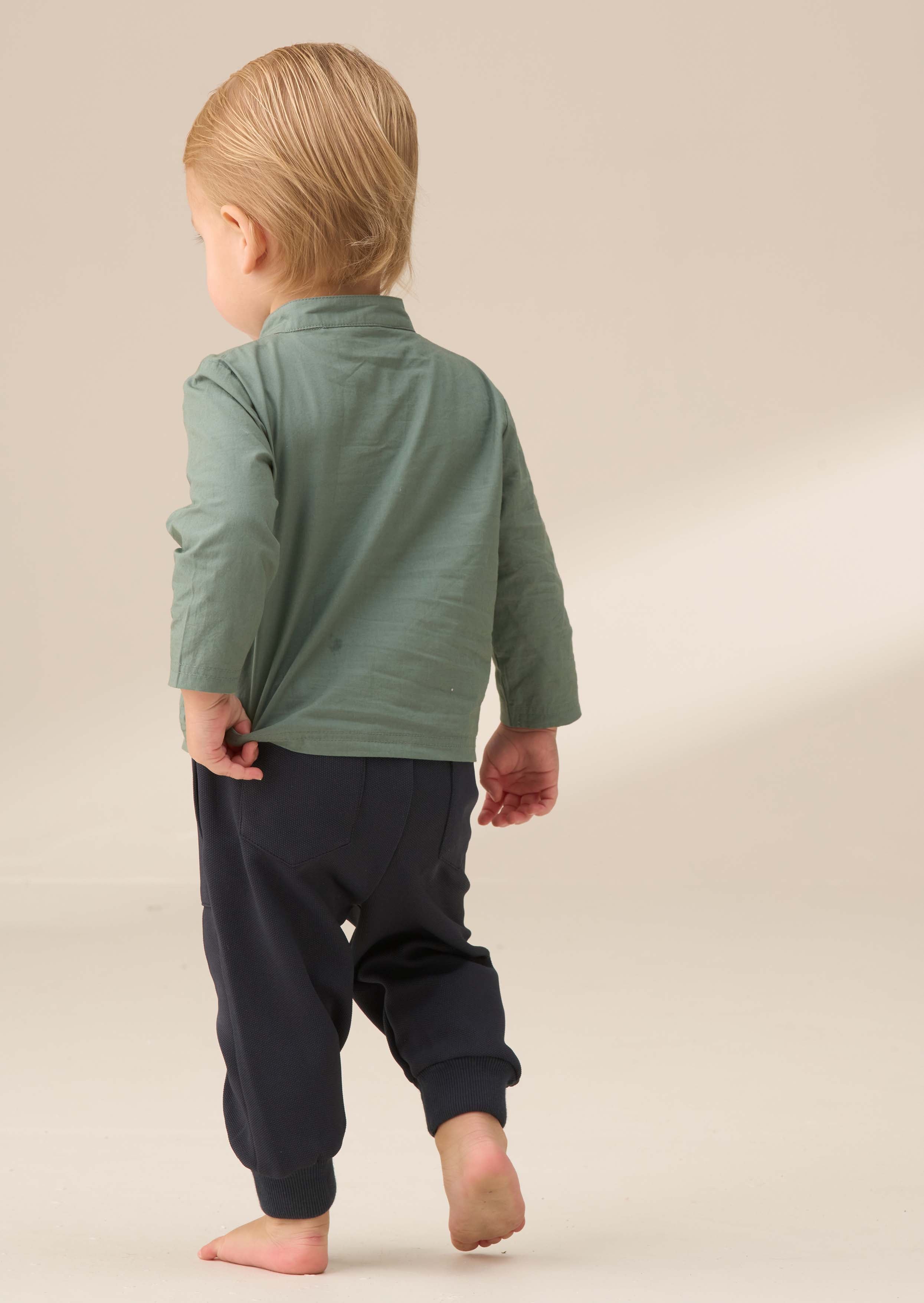 online boy Shirt Bodice with Trouser Set Green