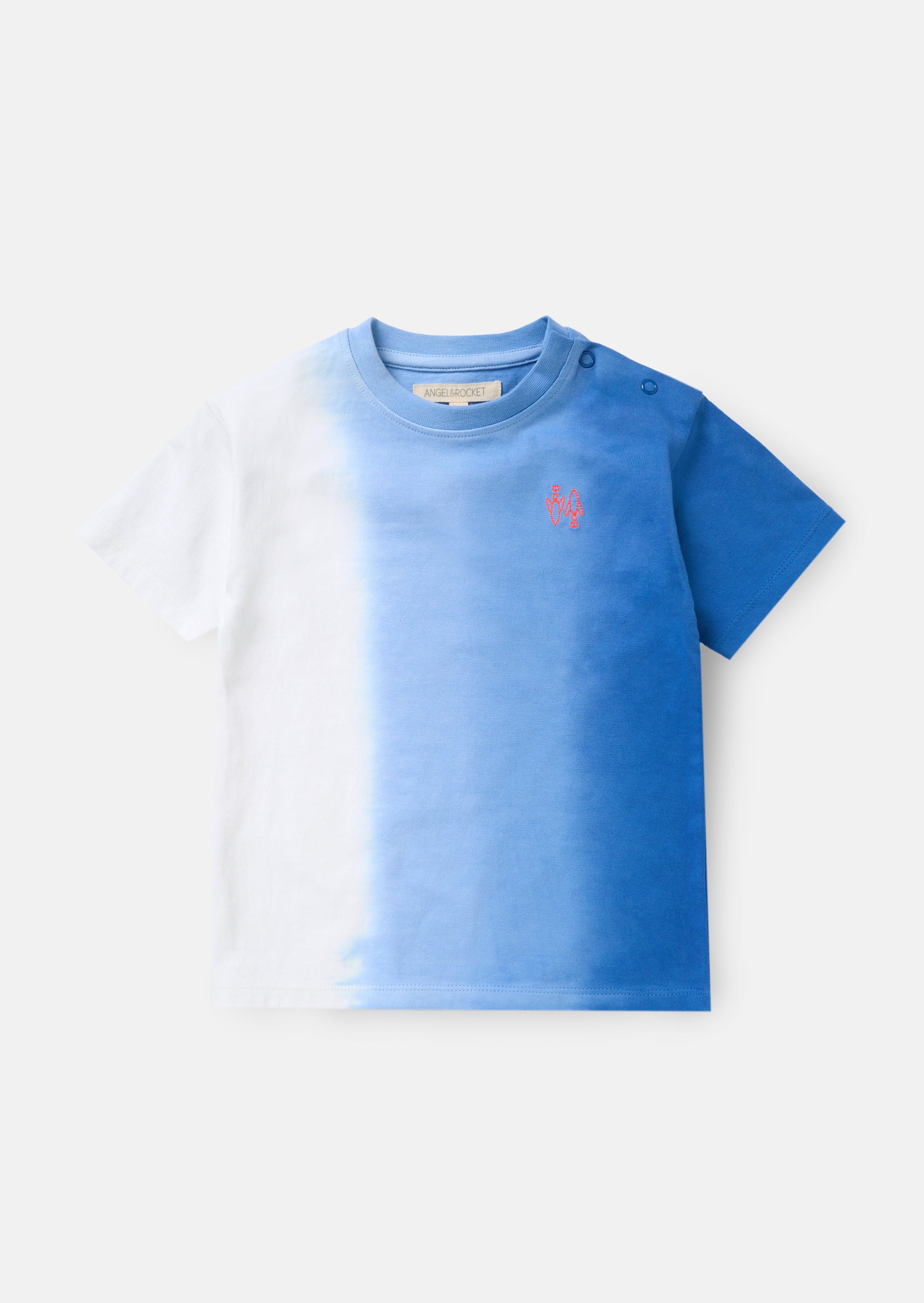 Brad Blue Mini Ombre Washed T Blue