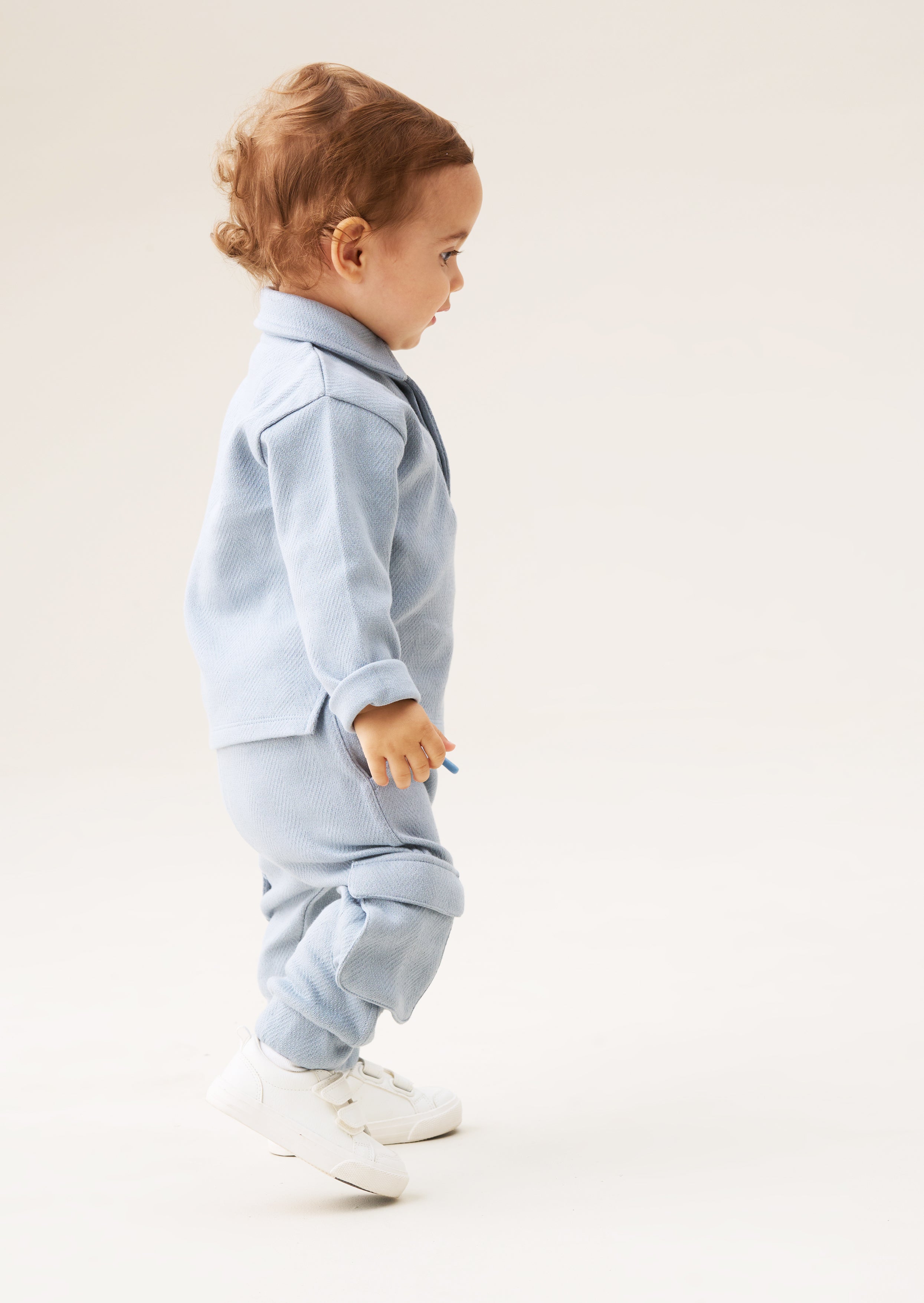baby boy herringbone trousers
